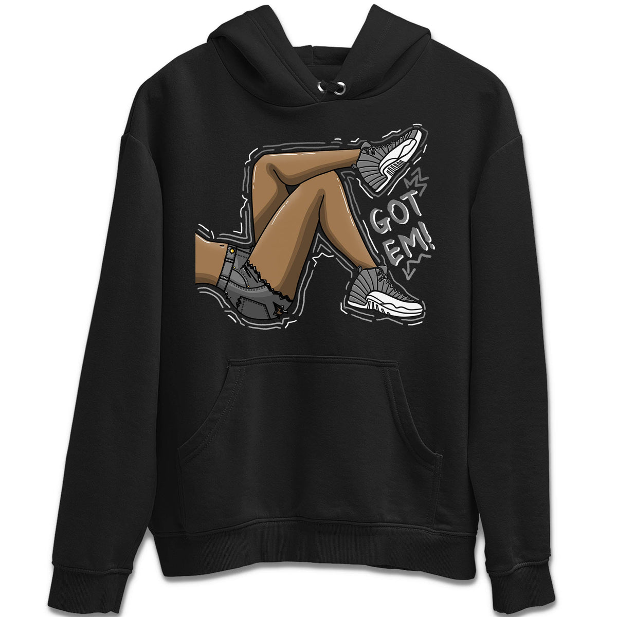 Jordan 12 Stealth Sneaker Matching T-Shirt Got Em Legs Sneaker Tees Jordan 12 Stealth Sneaker Release Tees Crew Neck Tees