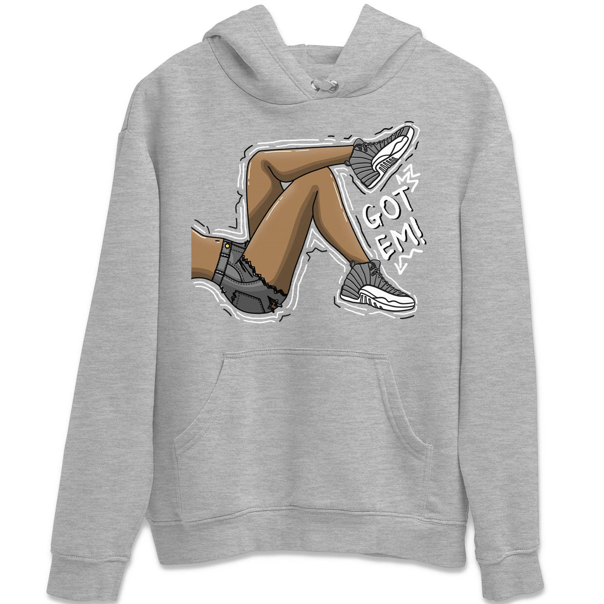 Jordan 12 Stealth Sneaker Matching T-Shirt Got Em Legs Sneaker Tees Jordan 12 Stealth Sneaker Release Tees Crew Neck Tees