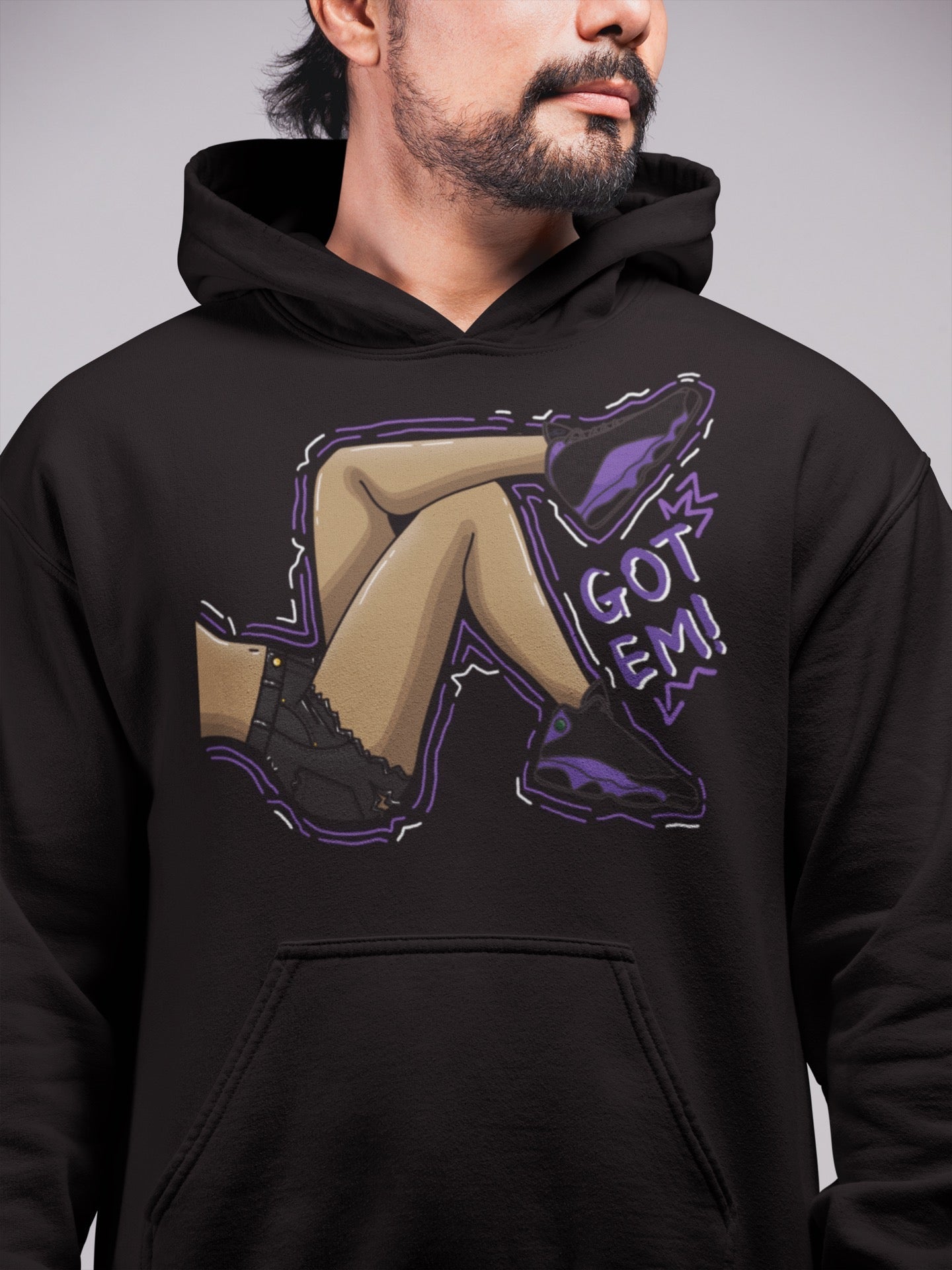 Jordan 13 Court Purple Shirt To Match Jordans Got Em Legs Sneaker Tees Jordan 13 Court Purple Drip Gear Zone Sneaker Matching Clothing Unisex Shirts