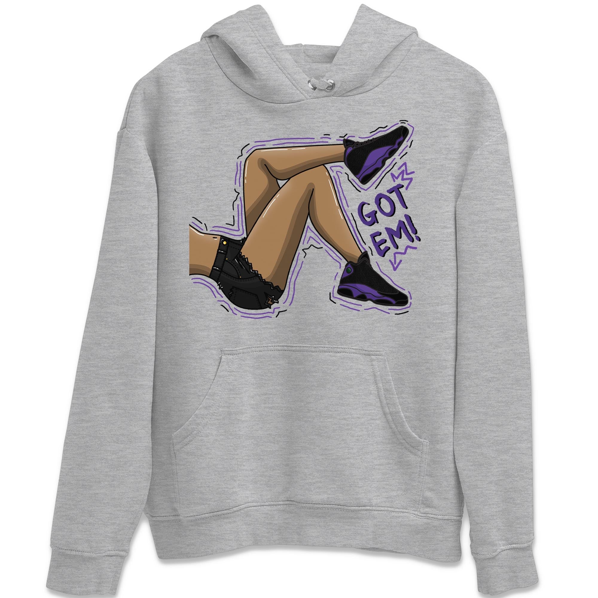 Jordan 13 Court Purple Shirt To Match Jordans Got Em Legs Sneaker Tees Jordan 13 Court Purple Drip Gear Zone Sneaker Matching Clothing Unisex Shirts