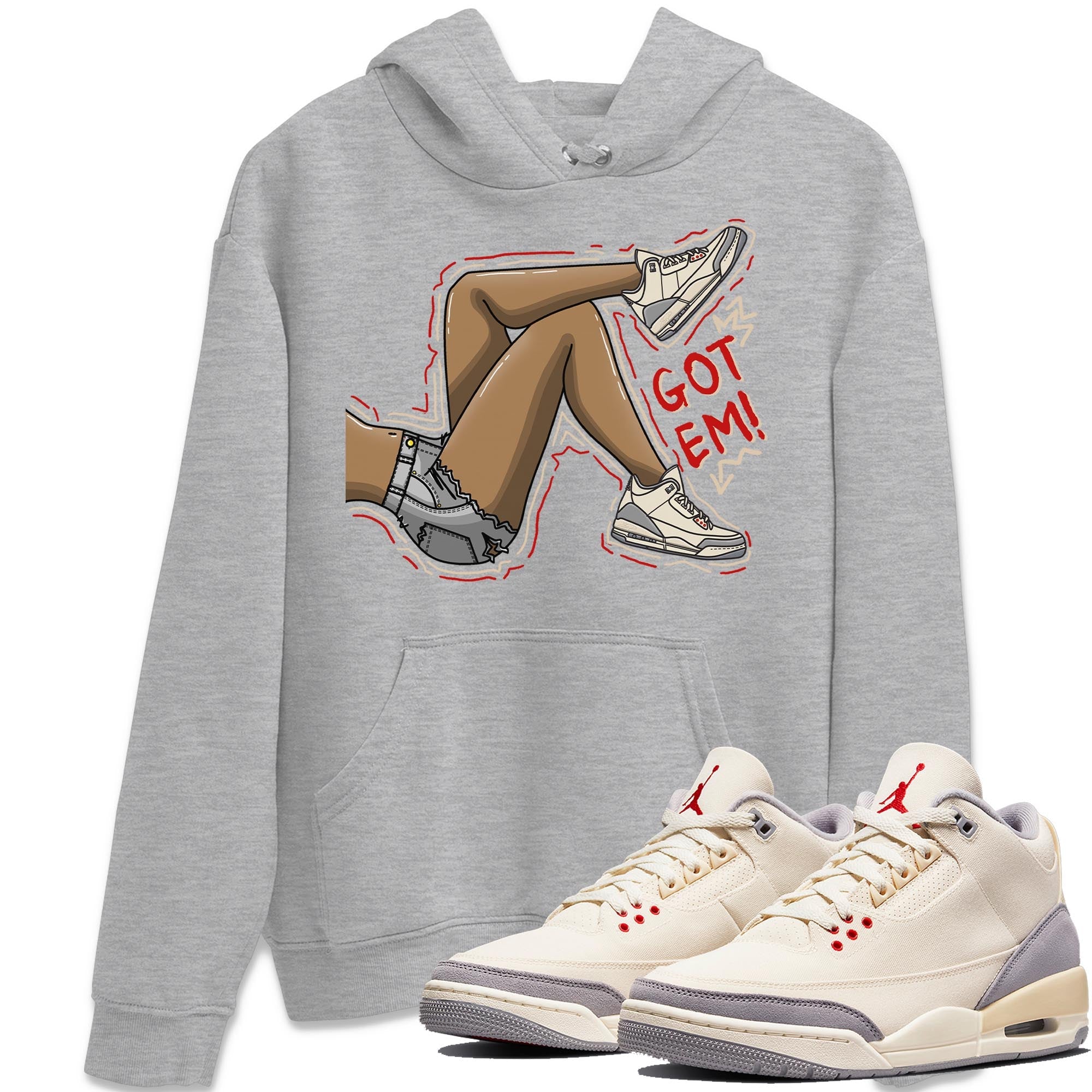Jordan 3 Muslin Shirt To Match Jordans Got Em Legs Sneaker Tees Jordan 3 Muslin Drip Gear Zone Sneaker Matching Clothing Unisex Shirts