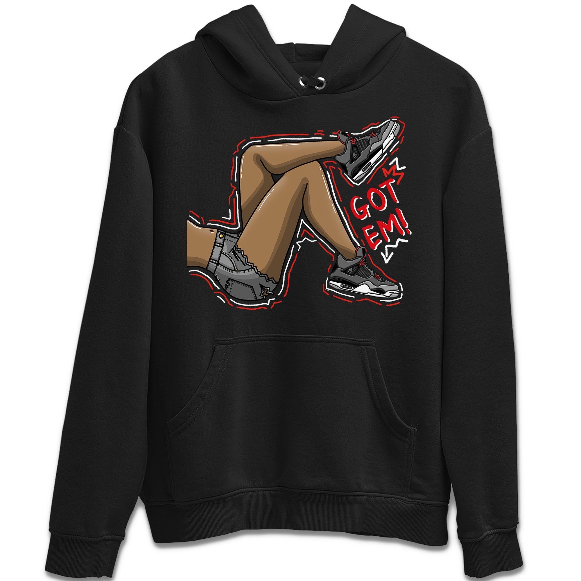 Jordan 4 Infrared Sneaker Matching T-Shirt Got Em Legs Sneaker Tees Jordan 4 Infrared Sneaker Release Tees Crew Neck Tees