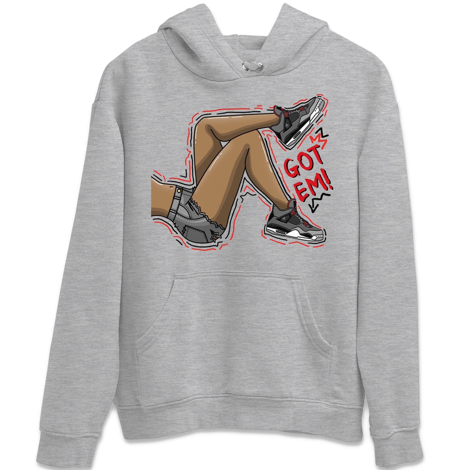 Jordan 4 Infrared Sneaker Matching T-Shirt Got Em Legs Sneaker Tees Jordan 4 Infrared Sneaker Release Tees Crew Neck Tees