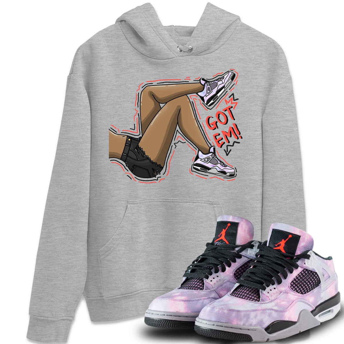 Jordan 4 Zen Master Sneaker Matching T-Shirt Got Em Legs Sneaker Tees Jordan 4 Zen Master Sneaker Release Tees Crew Neck Tees