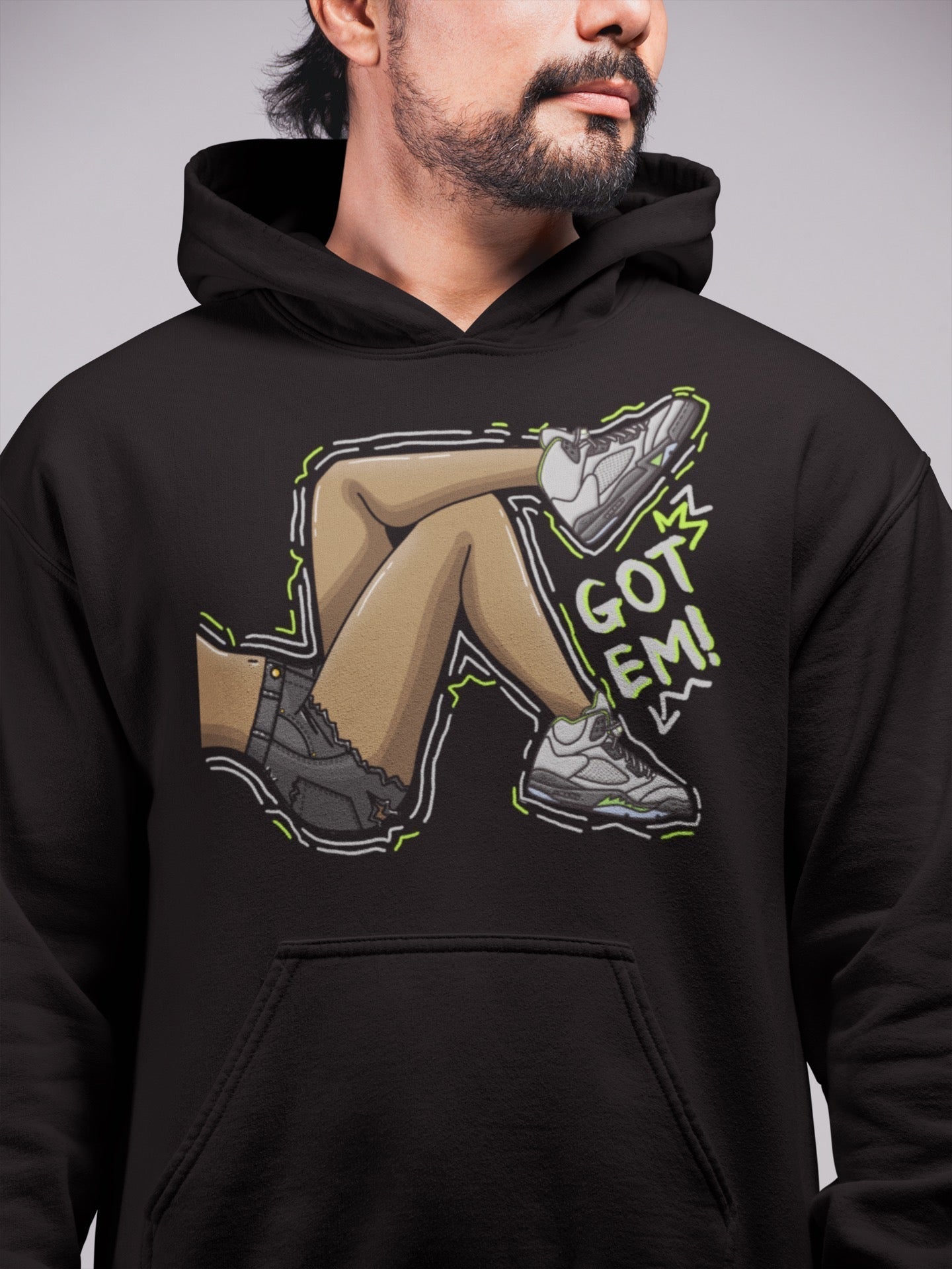 Jordan 5 Green Bean Sneaker Matching T-Shirt Got Em Legs Sneaker Tees Jordan 5 Green Bean Sneaker Release Tees Crew Neck Tees