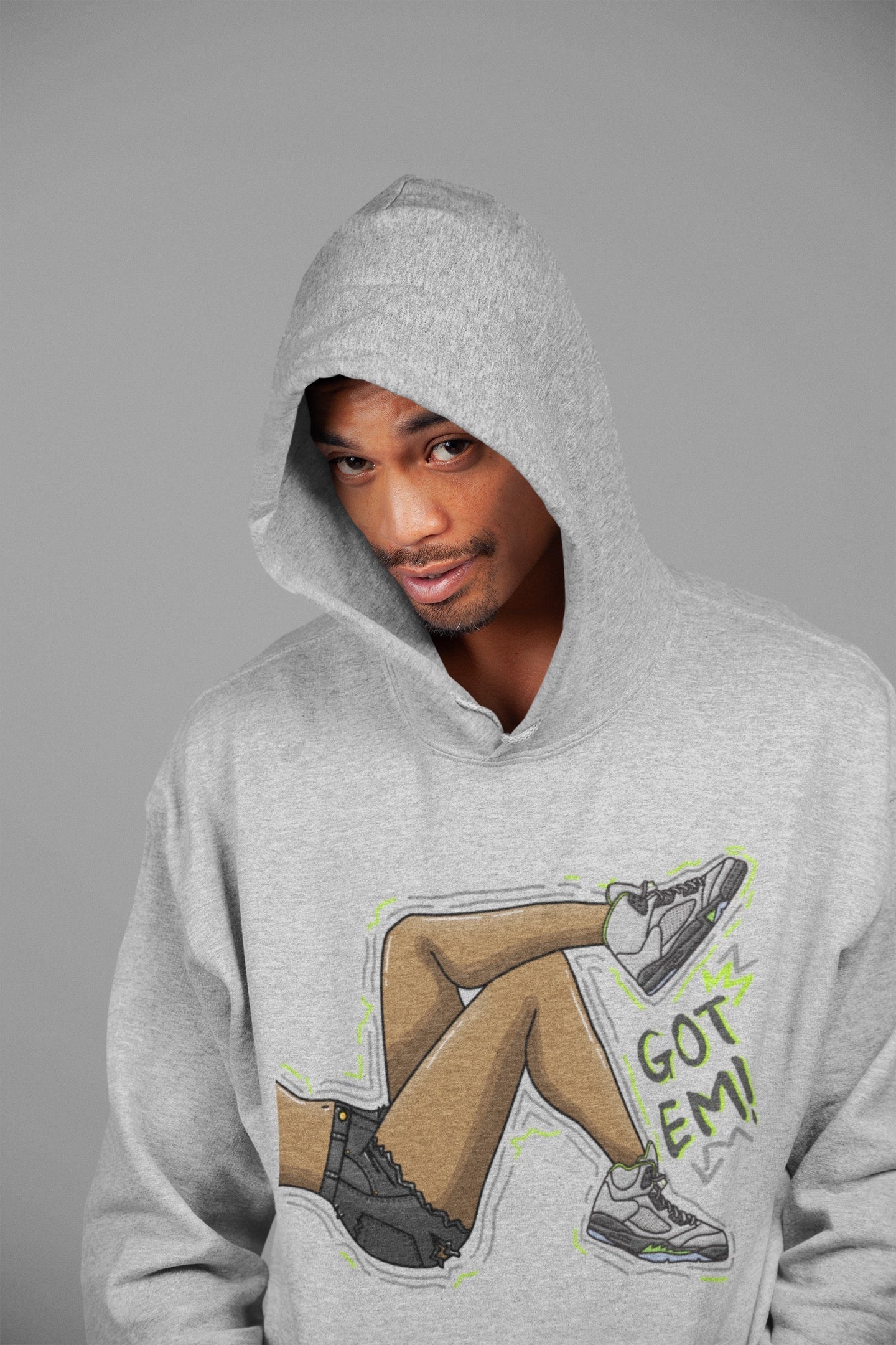 Jordan 5 Green Bean Sneaker Matching T-Shirt Got Em Legs Sneaker Tees Jordan 5 Green Bean Sneaker Release Tees Crew Neck Tees