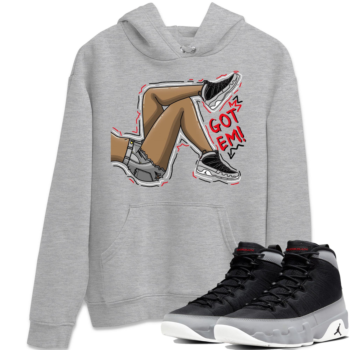 Jordan 9 Particle Grey Shirt To Match Jordans Got Em Legs Sneaker Tees Jordan 9 Particle Grey Drip Gear Zone Sneaker Matching Clothing Unisex Shirts