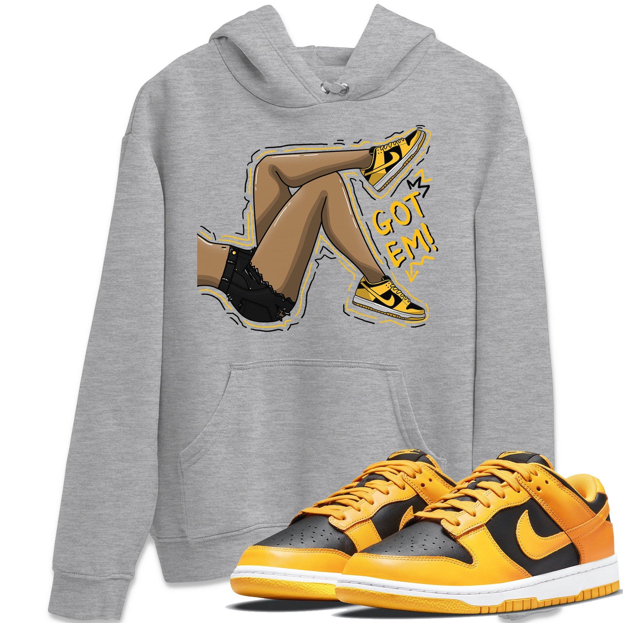 Dunk Championship Goldenrod Sneaker Match Tees Got Em Legs Sneaker Tees Dunk Championship Goldenrod Jordan to match sneaker T-Shirt Crew Neck Shirts