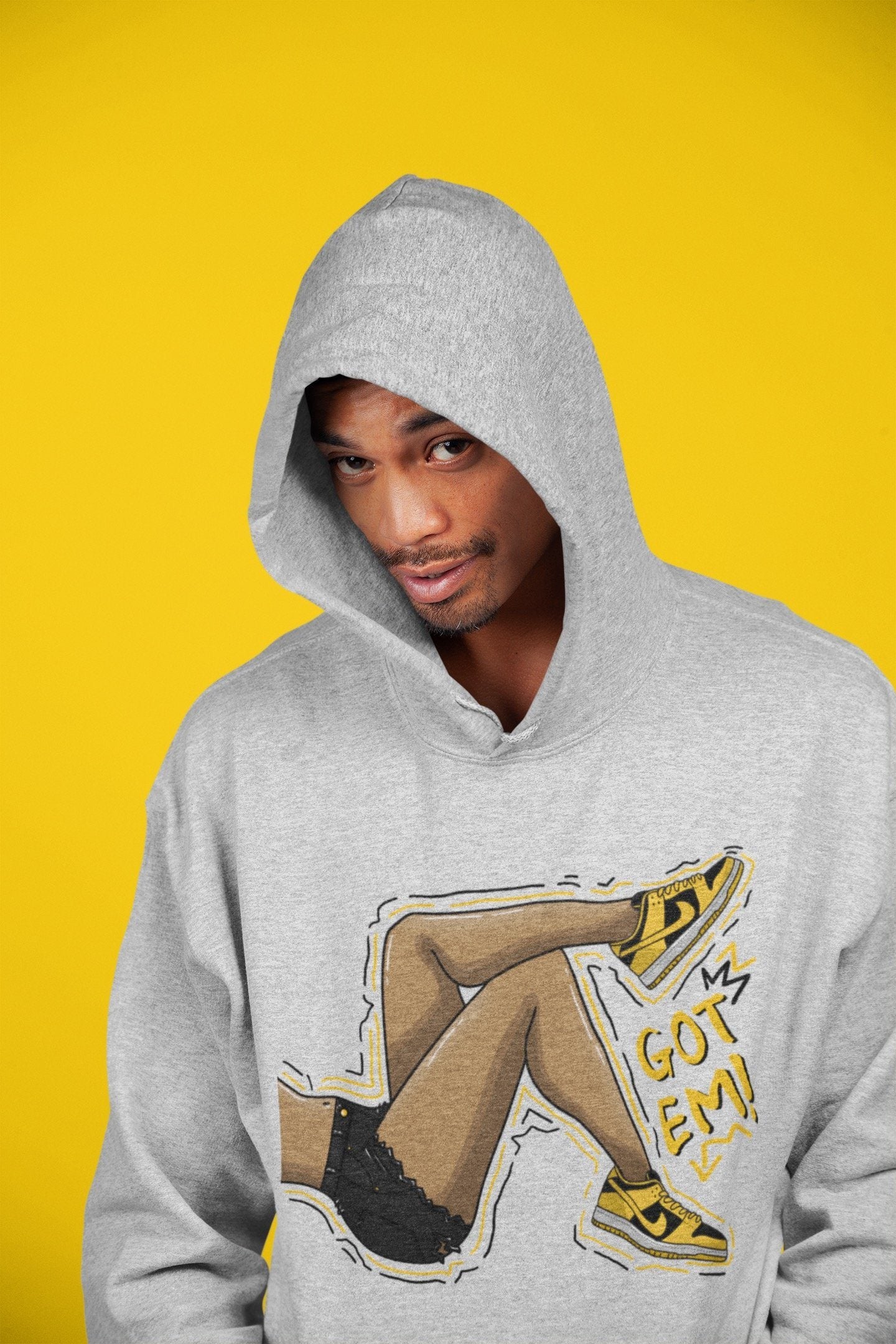 Dunk Championship Goldenrod Sneaker Match Tees Got Em Legs Sneaker Tees Dunk Championship Goldenrod Jordan to match sneaker T-Shirt Crew Neck Shirts