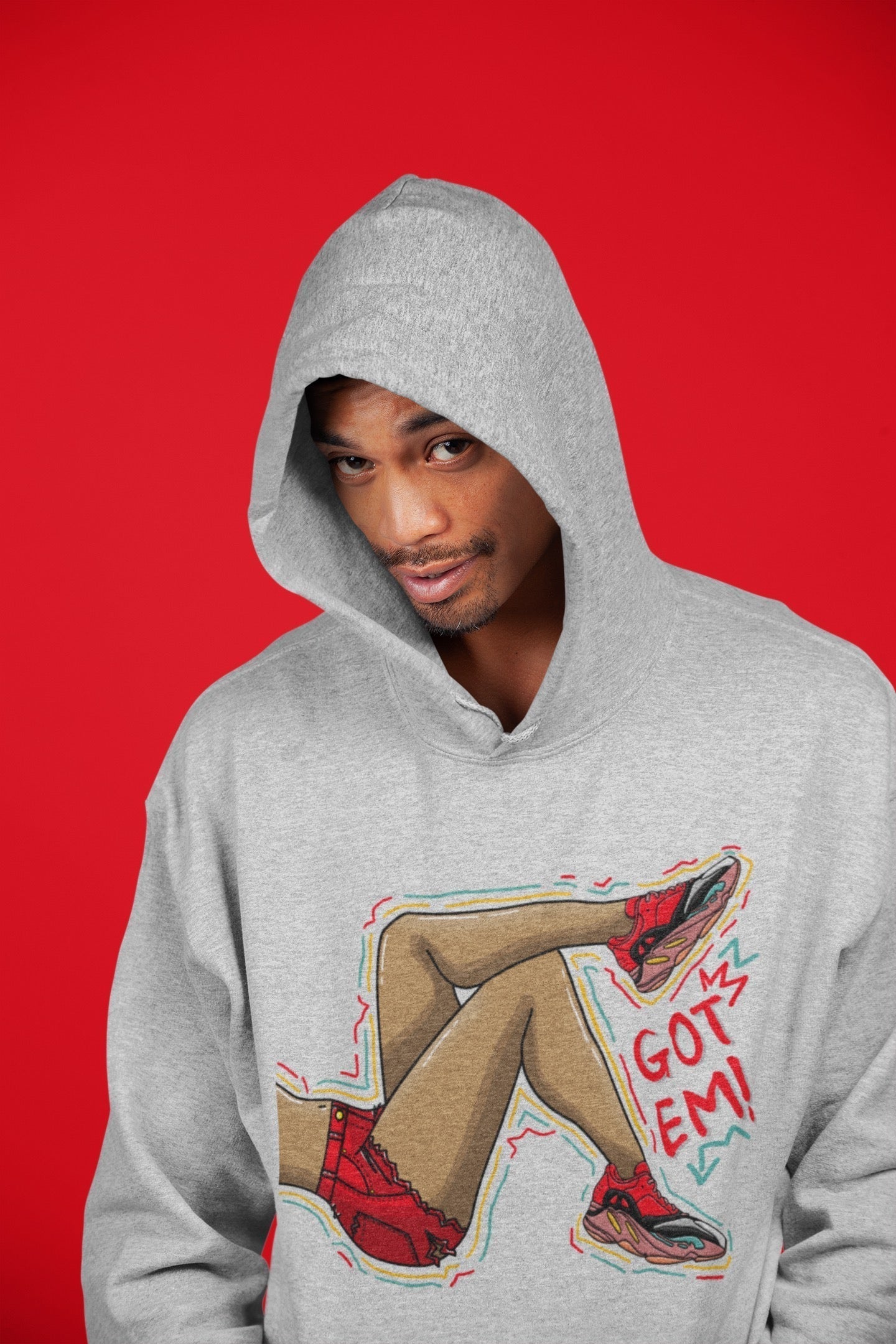 Yeezy 700 Hi-Res Red Shirt To Match Jordans Got Em Legs Sneaker Tees Yeezy 700 Hi-Res Red Drip Gear Zone Sneaker Matching Clothing Unisex Shirts