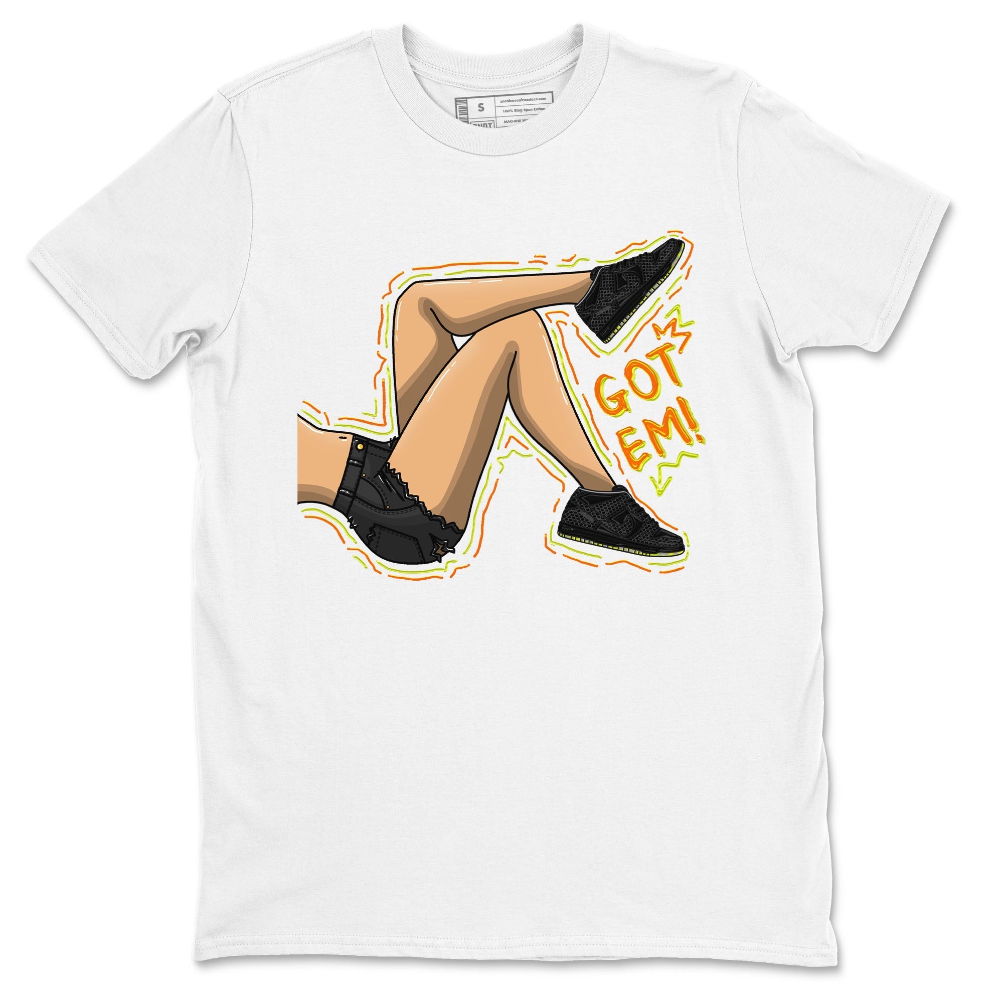 Nike Dunk Halloween shirt to match jordans Got Em Legs sneaker tees Nike Dunk Mid Halloween Drip Gear Zone Sneaker Matching Clothing Brand Unisex Sneaker Tee White 2 T-Shirt