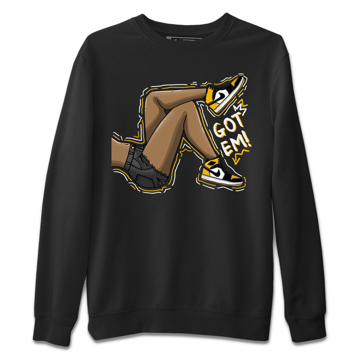 Jordan 1 Taxi Sneaker Matching T-Shirt Got Em Legs Sneaker Tees Jordan 1 Taxi Sneaker Release Tees Crew Neck Tees