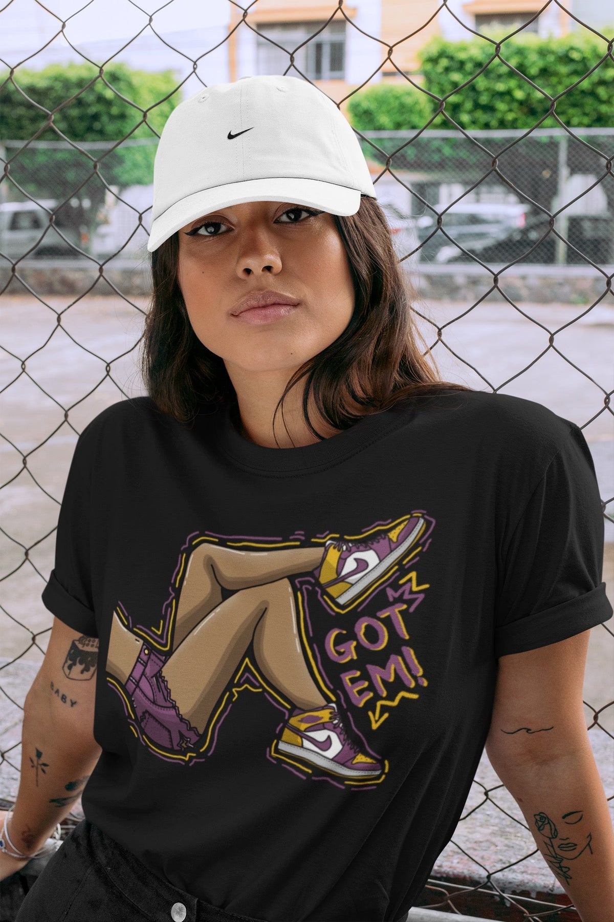 Jordan 1 Brotherhood Sneaker Matching T-Shirt Got Em Legs Sneaker Tees Jordan 1 Brotherhood Sneaker Release Tees Crew Neck Tees