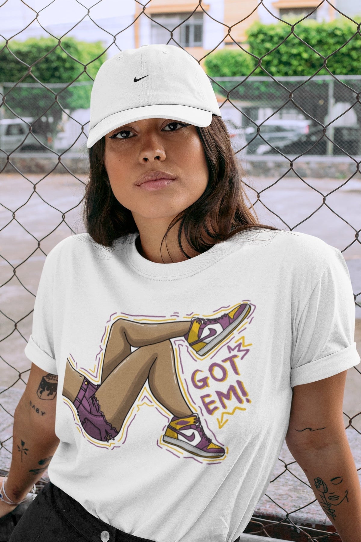 Jordan 1 Brotherhood Sneaker Matching T-Shirt Got Em Legs Sneaker Tees Jordan 1 Brotherhood Sneaker Release Tees Crew Neck Tees