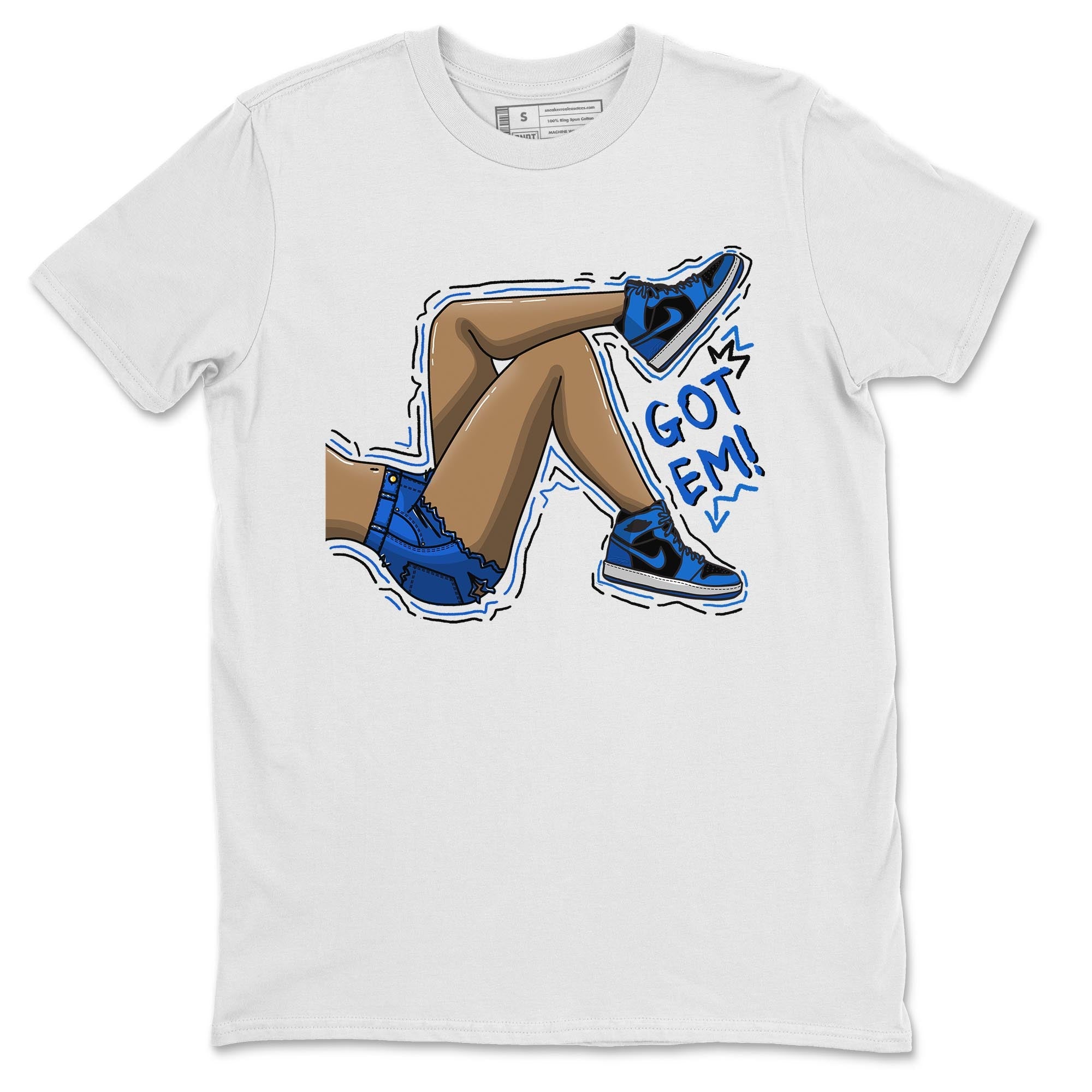 Jordan 1 Dark Marina Blue Sneaker Matching T-Shirt Got Em Legs Sneaker Tees Jordan 1 Dark Marina Blue Sneaker Release Tees Crew Neck Tees