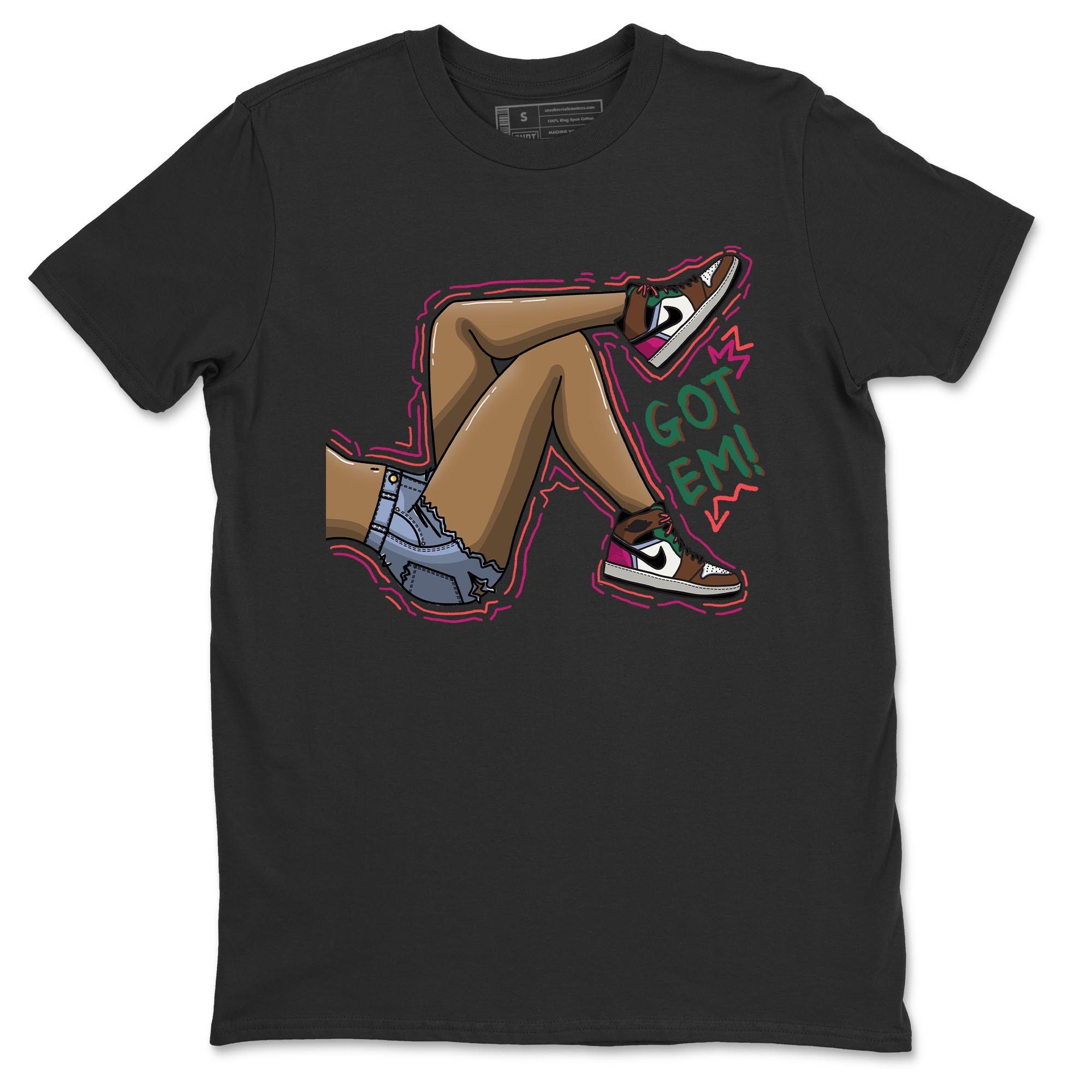 Jordan 1 Hand Crafted Sneaker Matching T-Shirt Got Em Legs Sneaker Tees Jordan 1 Hand Crafted Sneaker Release Tees Crew Neck Tees