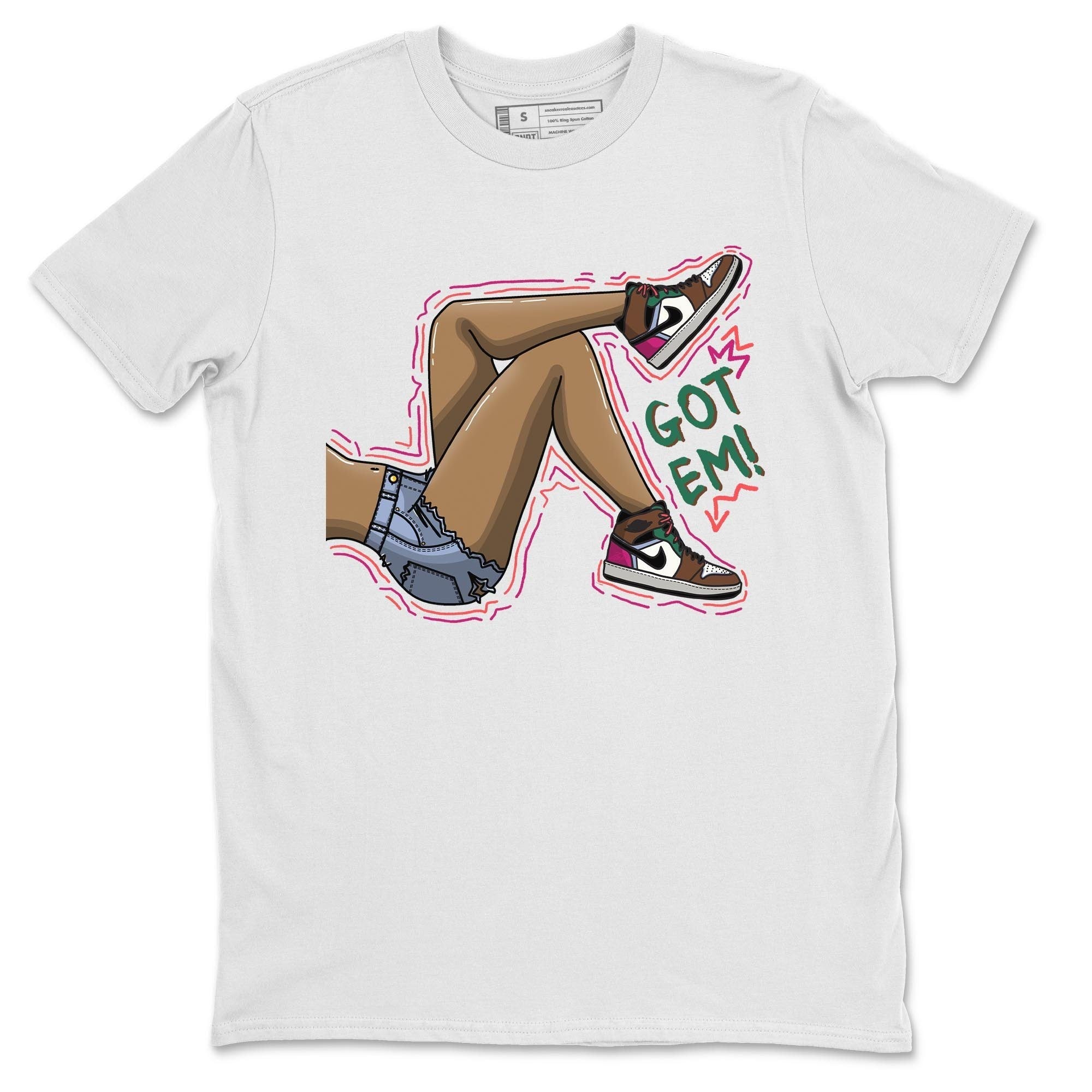 Jordan 1 Hand Crafted Sneaker Matching T-Shirt Got Em Legs Sneaker Tees Jordan 1 Hand Crafted Sneaker Release Tees Crew Neck Tees