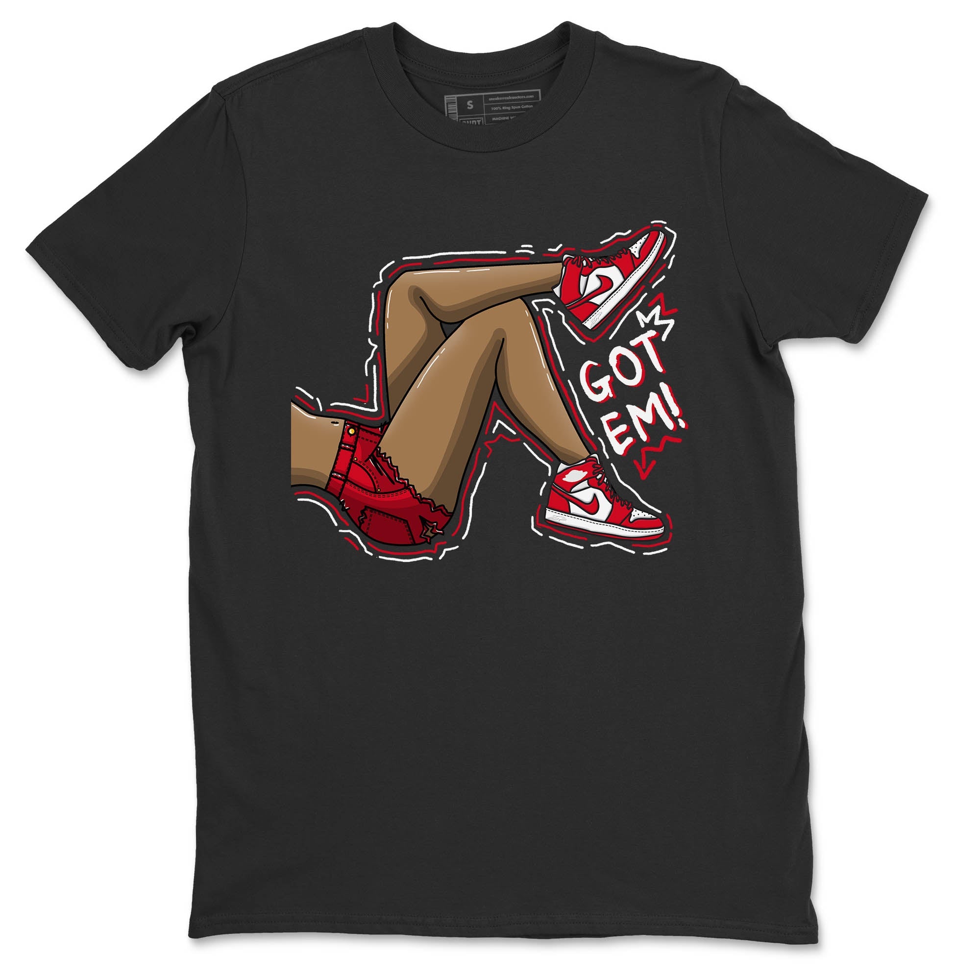 Jordan 1 Newstalgia Sneaker Matching T-Shirt Got Em Legs Sneaker Tees Jordan 1 Newstalgia Sneaker Release Tees Crew Neck Tees