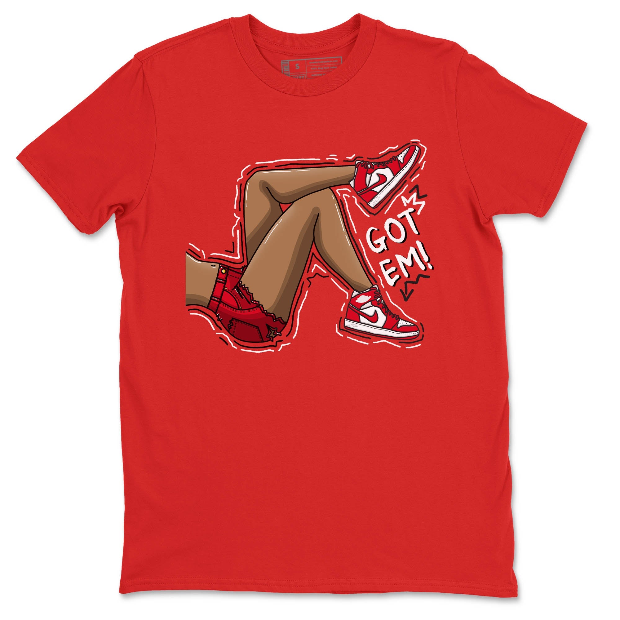 Jordan 1 Newstalgia Sneaker Matching T-Shirt Got Em Legs Sneaker Tees Jordan 1 Newstalgia Sneaker Release Tees Crew Neck Tees
