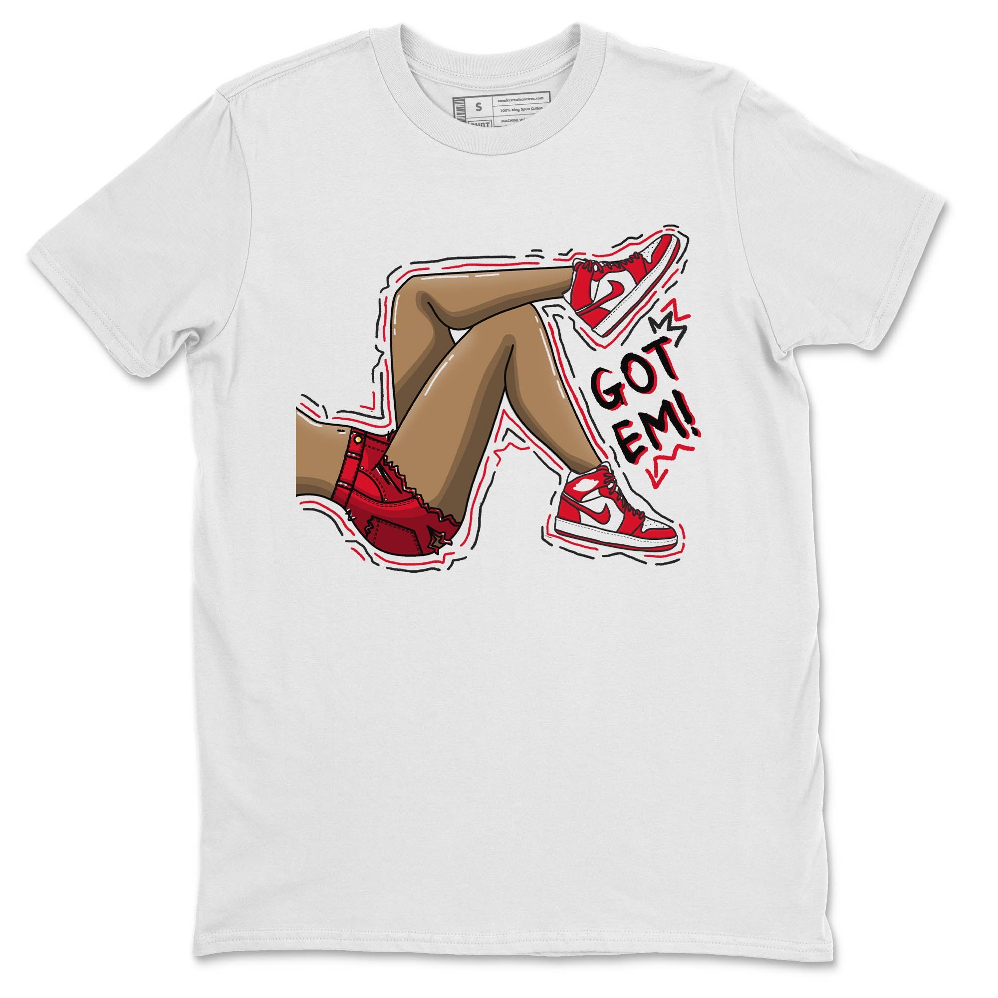 Jordan 1 Newstalgia Sneaker Matching T-Shirt Got Em Legs Sneaker Tees Jordan 1 Newstalgia Sneaker Release Tees Crew Neck Tees