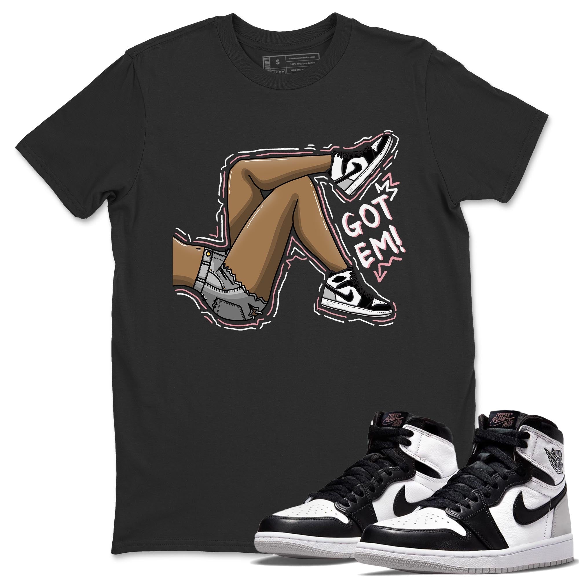 Jordan 1 Stage Haze Sneaker Matching T-Shirt Got Em Legs Sneaker Tees Jordan 1 Stage Haze Sneaker Release Tees Crew Neck Tees