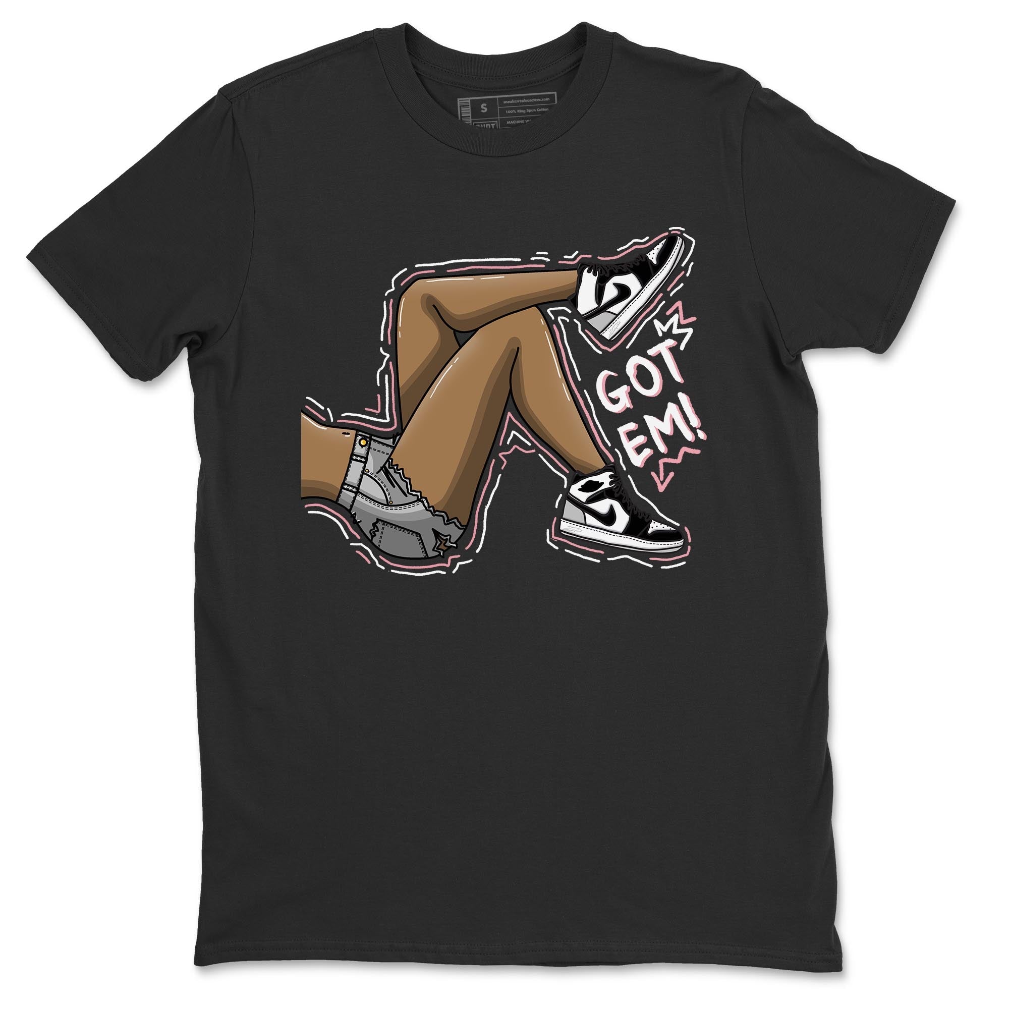 Jordan 1 Stage Haze Sneaker Matching T-Shirt Got Em Legs Sneaker Tees Jordan 1 Stage Haze Sneaker Release Tees Crew Neck Tees