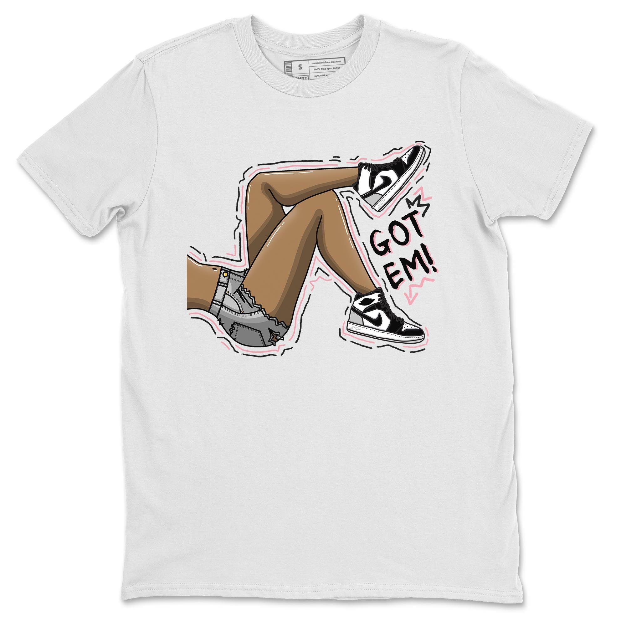 Jordan 1 Stage Haze Sneaker Matching T-Shirt Got Em Legs Sneaker Tees Jordan 1 Stage Haze Sneaker Release Tees Crew Neck Tees
