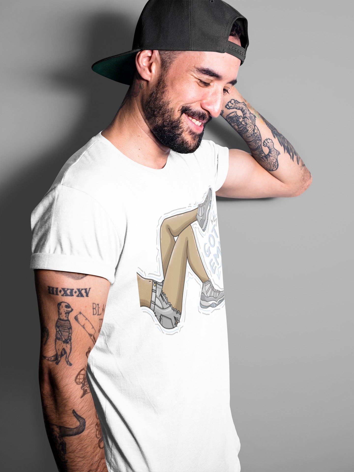 Jordan 11 Cool Grey Shirt To Match Jordans Got Em Legs Sneaker Tees Jordan 11 Cool Grey Drip Gear Zone Sneaker Matching Clothing Unisex Shirts