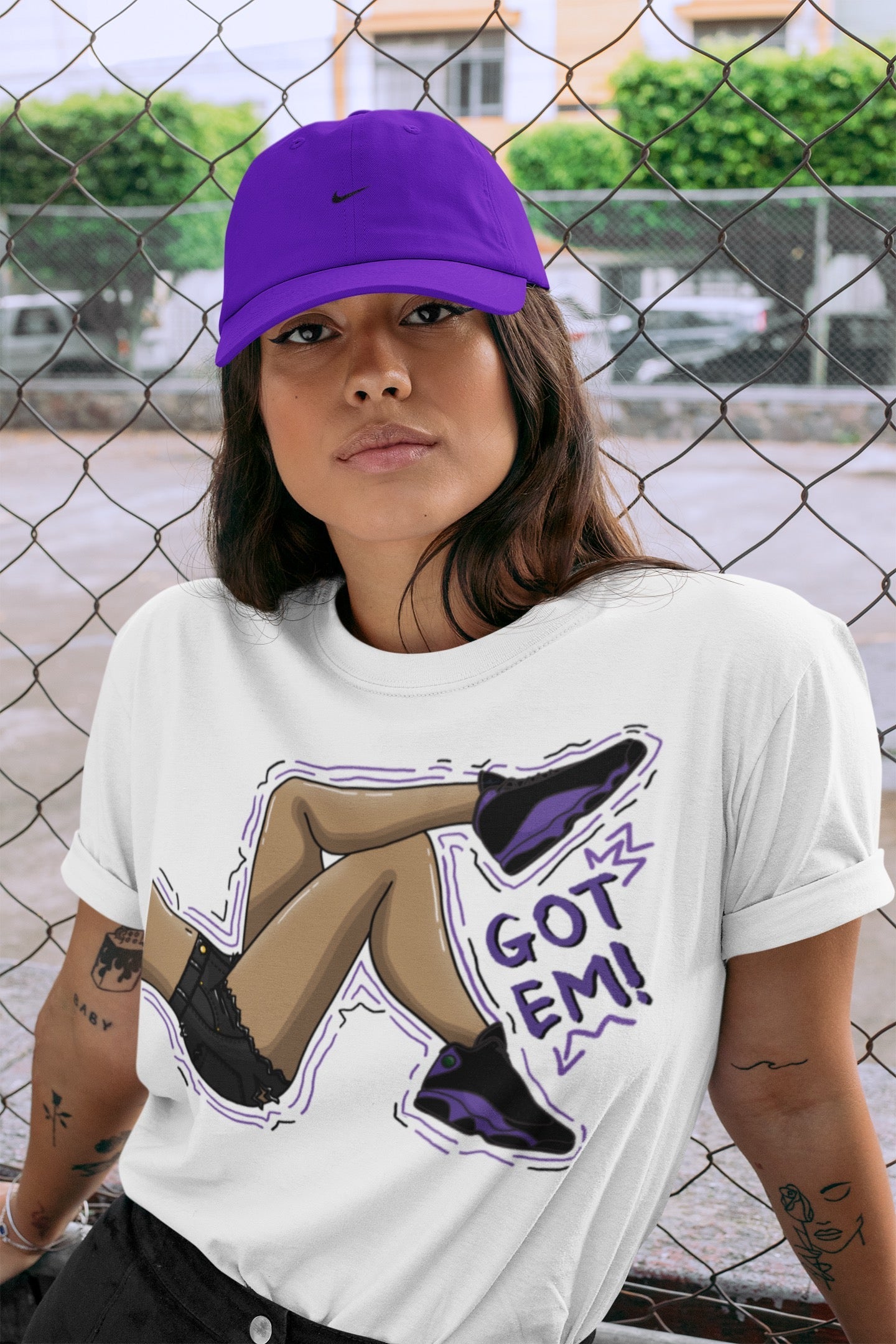 Jordan 13 Court Purple Shirt To Match Jordans Got Em Legs Sneaker Tees Jordan 13 Court Purple Drip Gear Zone Sneaker Matching Clothing Unisex Shirts