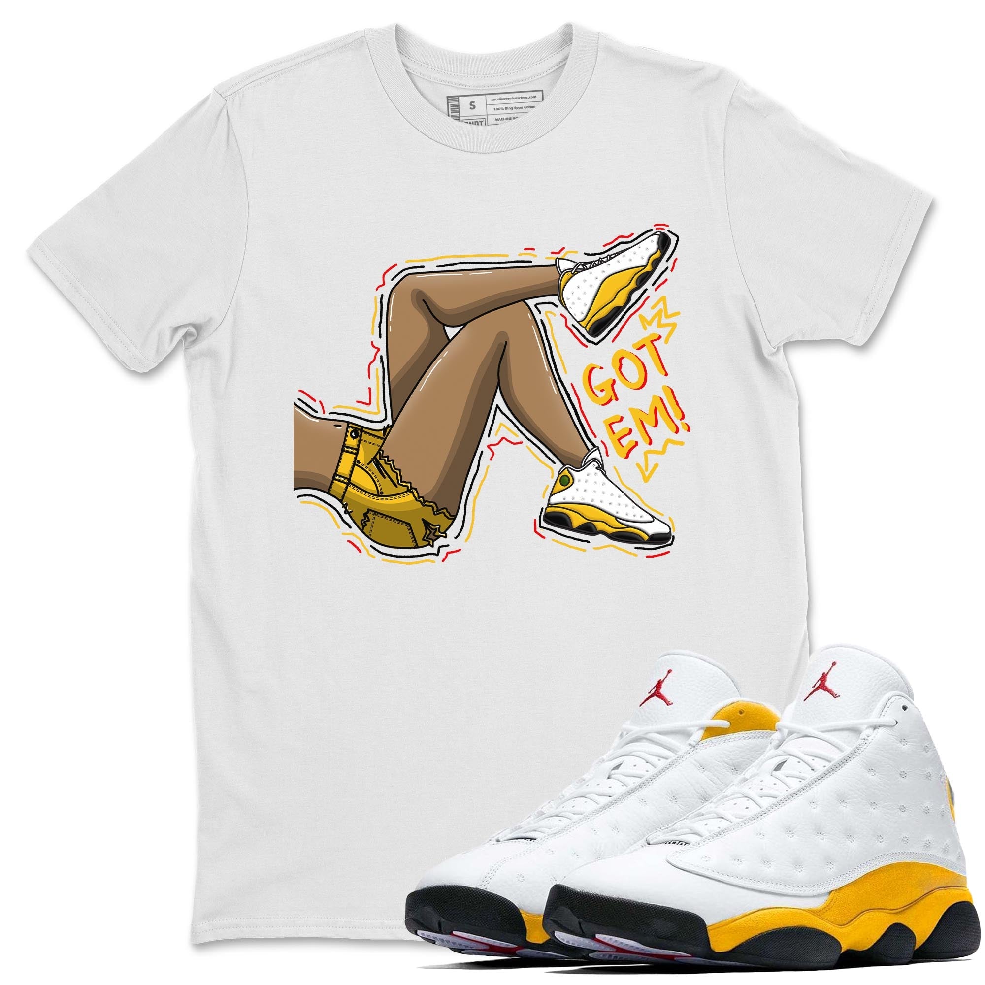 Jordan 13 Del Sol Shirt To Match Jordans Got Em Legs Sneaker Tees Jordan 13 Del Sol Drip Gear Zone Sneaker Matching Clothing Unisex Shirts