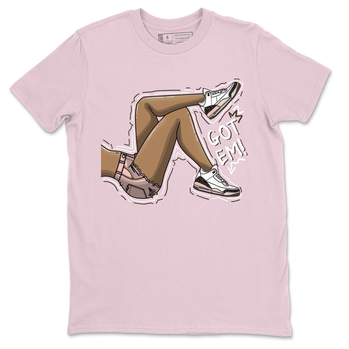 Jordan 3 Atmosphere Sneaker Matching T-Shirt Got Em Legs Sneaker Tees Jordan 3 Atmosphere Sneaker Release Tees Crew Neck Tees
