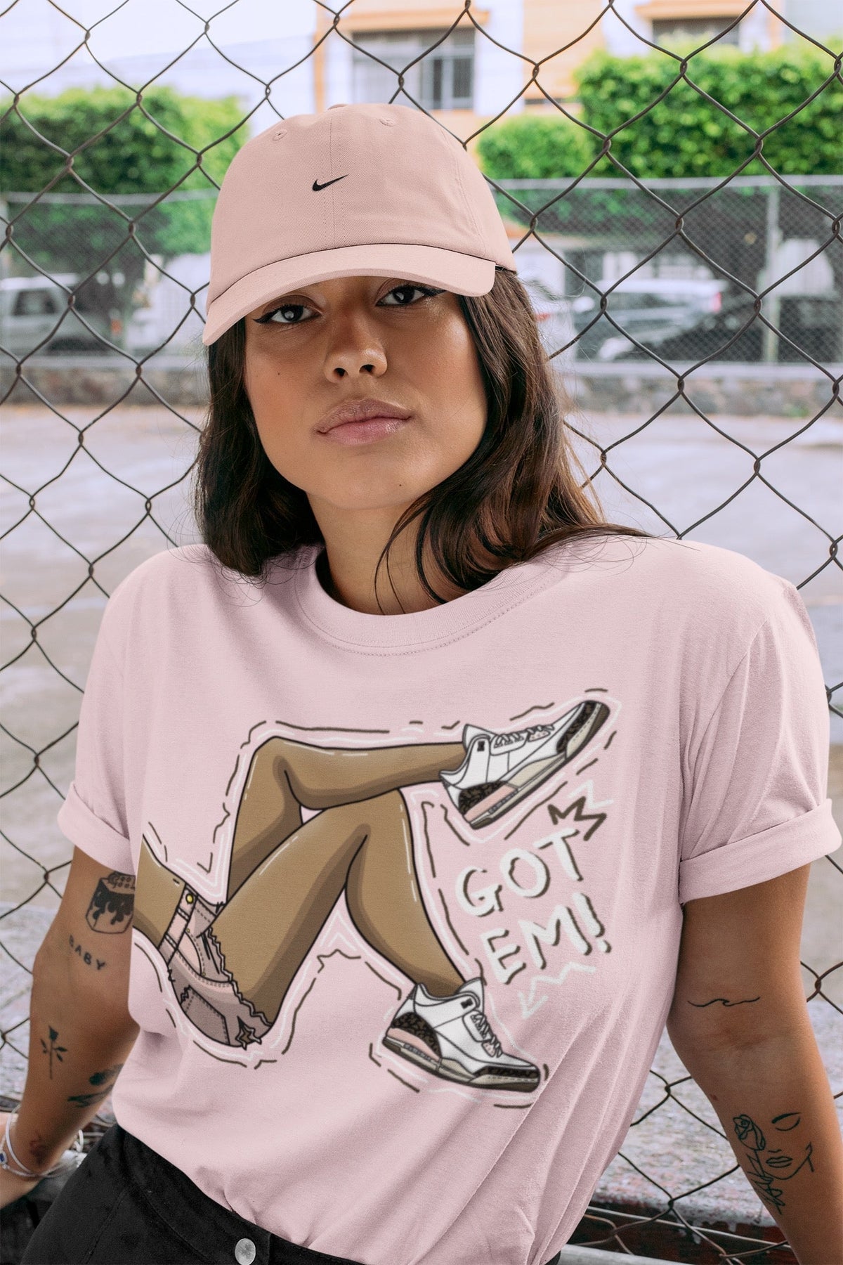 Jordan 3 Atmosphere Sneaker Matching T-Shirt Got Em Legs Sneaker Tees Jordan 3 Atmosphere Sneaker Release Tees Crew Neck Tees