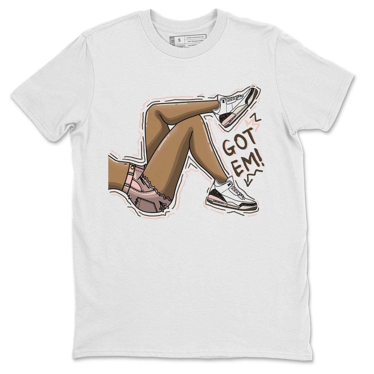 Jordan 3 Atmosphere Sneaker Matching T-Shirt Got Em Legs Sneaker Tees Jordan 3 Atmosphere Sneaker Release Tees Crew Neck Tees