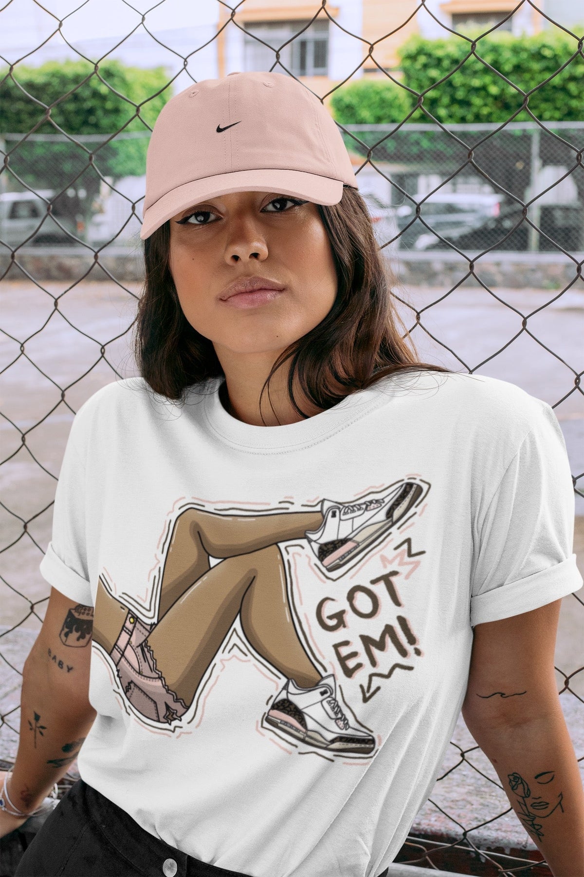 Jordan 3 Atmosphere Sneaker Matching T-Shirt Got Em Legs Sneaker Tees Jordan 3 Atmosphere Sneaker Release Tees Crew Neck Tees