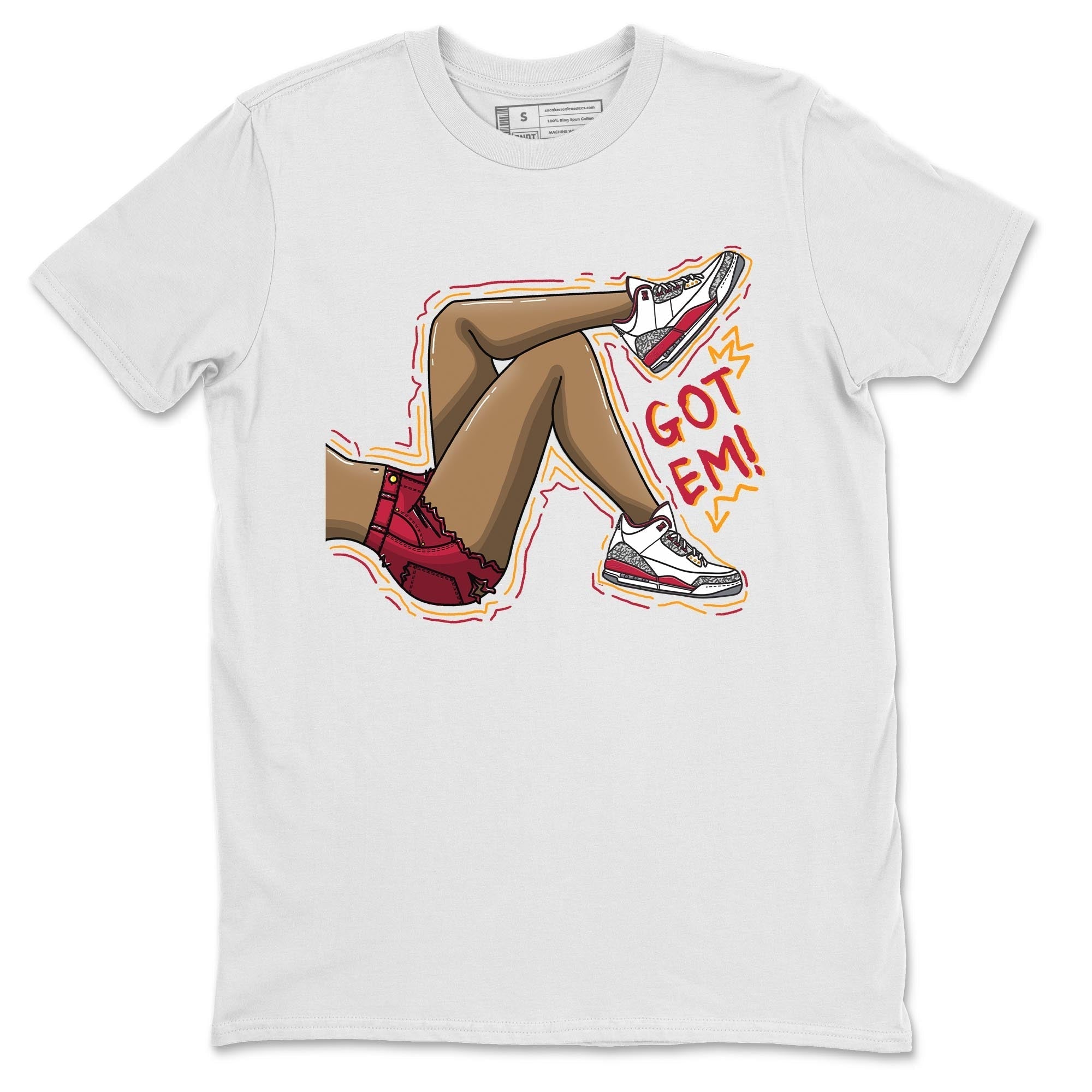 Jordan 3 Cardinal Shirt To Match Jordans Got Em Legs Sneaker Tees Jordan 3 Cardinal Drip Gear Zone Sneaker Matching Clothing Unisex Shirts
