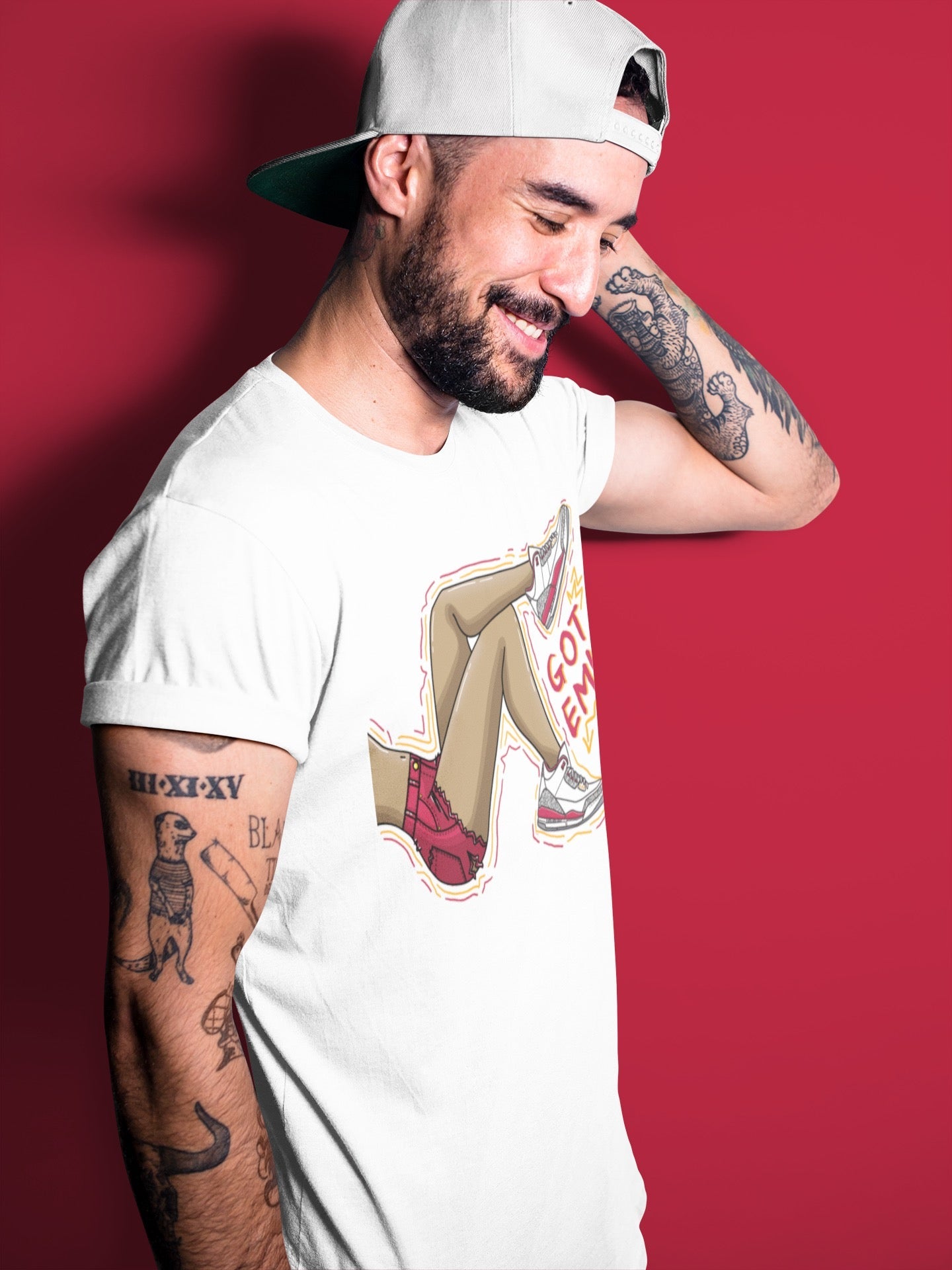 Jordan 3 Cardinal Shirt To Match Jordans Got Em Legs Sneaker Tees Jordan 3 Cardinal Drip Gear Zone Sneaker Matching Clothing Unisex Shirts