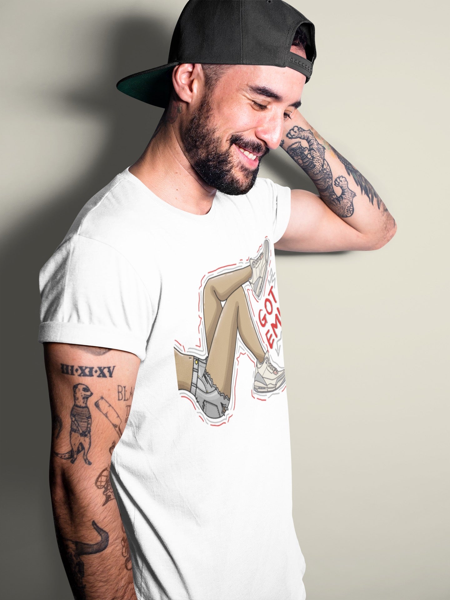 Jordan 3 Muslin Shirt To Match Jordans Got Em Legs Sneaker Tees Jordan 3 Muslin Drip Gear Zone Sneaker Matching Clothing Unisex Shirts