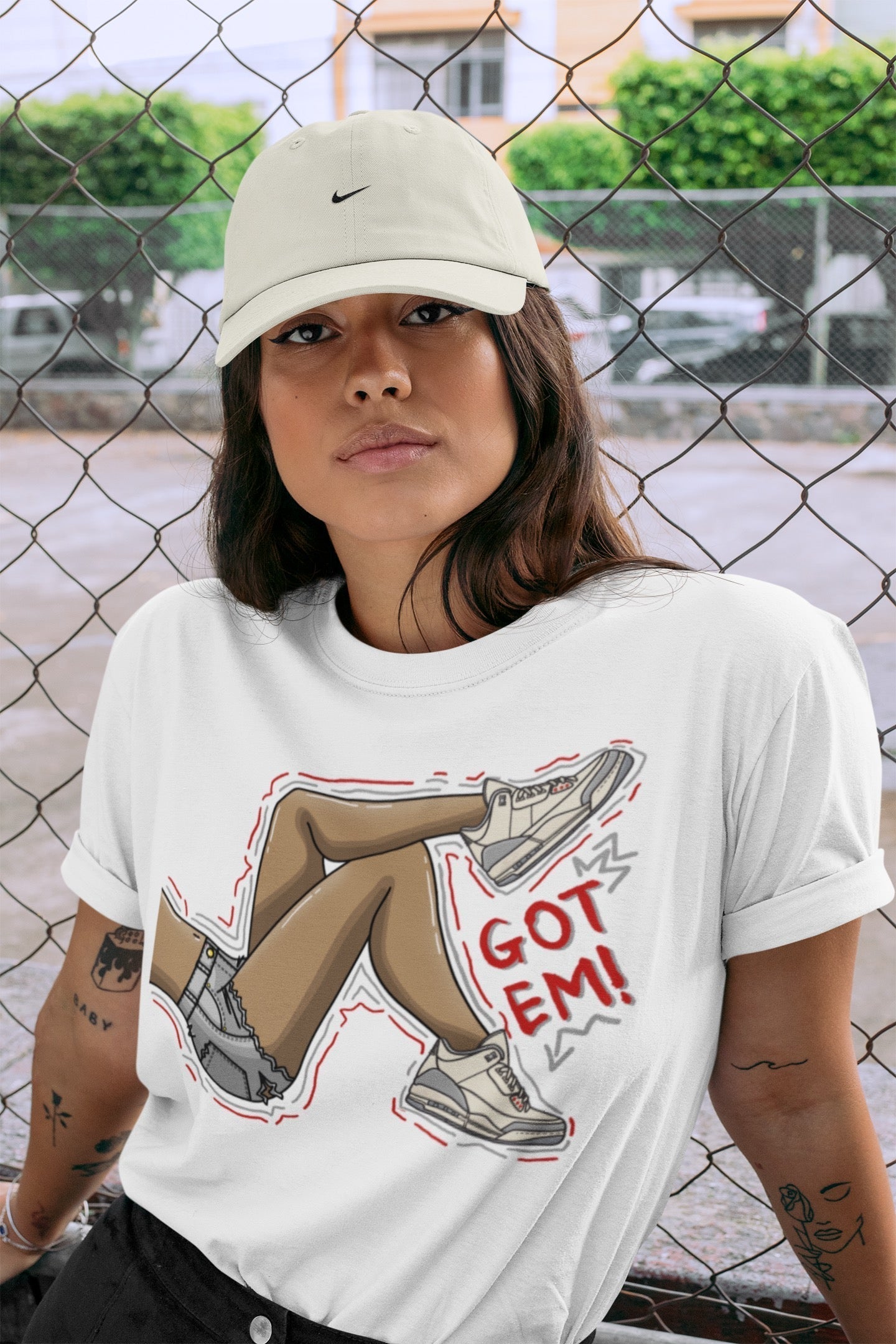 Jordan 3 Muslin Shirt To Match Jordans Got Em Legs Sneaker Tees Jordan 3 Muslin Drip Gear Zone Sneaker Matching Clothing Unisex Shirts