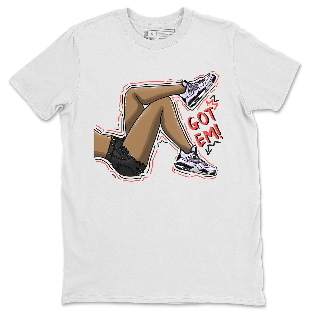 Jordan 4 Zen Master Sneaker Matching T-Shirt Got Em Legs Sneaker Tees Jordan 4 Zen Master Sneaker Release Tees Crew Neck Tees