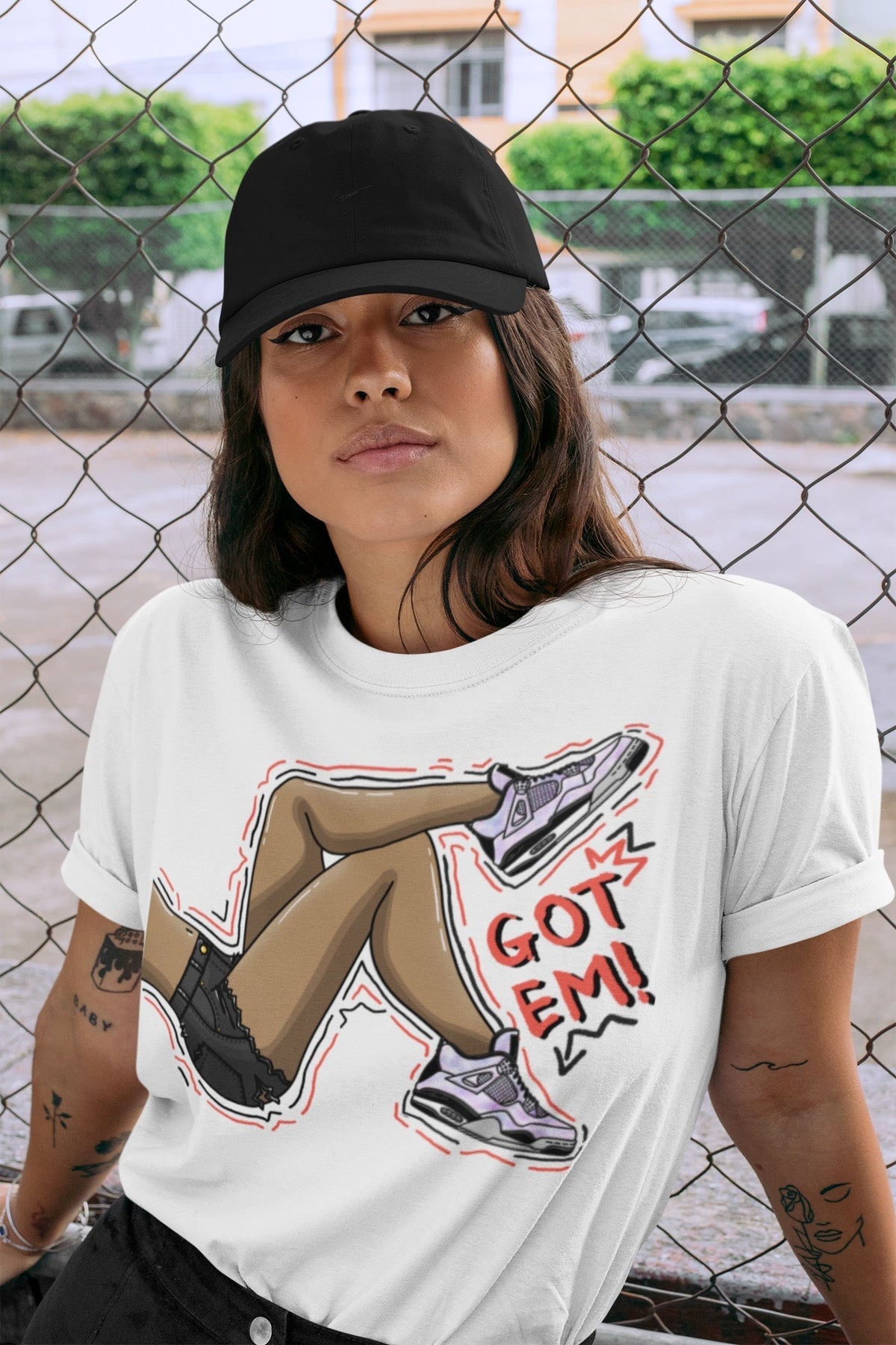Jordan 4 Zen Master Sneaker Matching T-Shirt Got Em Legs Sneaker Tees Jordan 4 Zen Master Sneaker Release Tees Crew Neck Tees