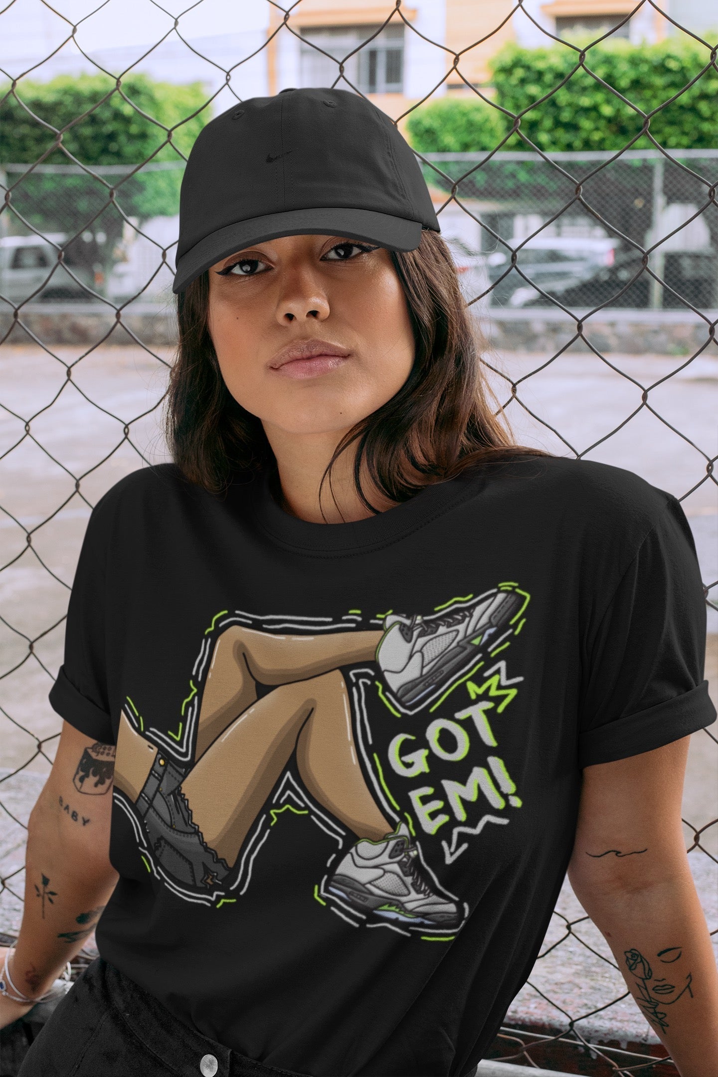 Jordan 5 Green Bean Sneaker Matching T-Shirt Got Em Legs Sneaker Tees Jordan 5 Green Bean Sneaker Release Tees Crew Neck Tees