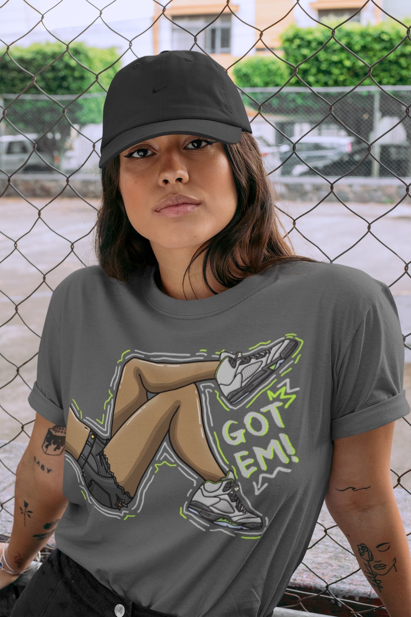 Jordan 5 Green Bean Sneaker Matching T-Shirt Got Em Legs Sneaker Tees Jordan 5 Green Bean Sneaker Release Tees Crew Neck Tees