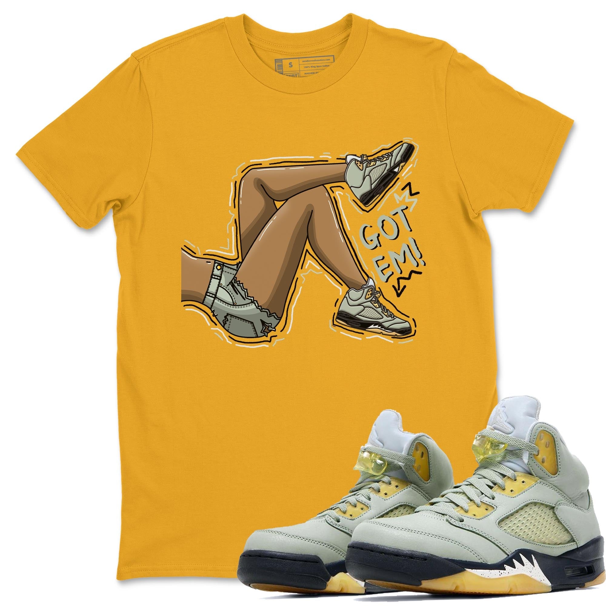 Jordan 5 Jade Horizon Shirt To Match Jordans Got Em Legs Sneaker Tees Jordan 5 Jade Horizon Drip Gear Zone Sneaker Matching Clothing Unisex Shirts