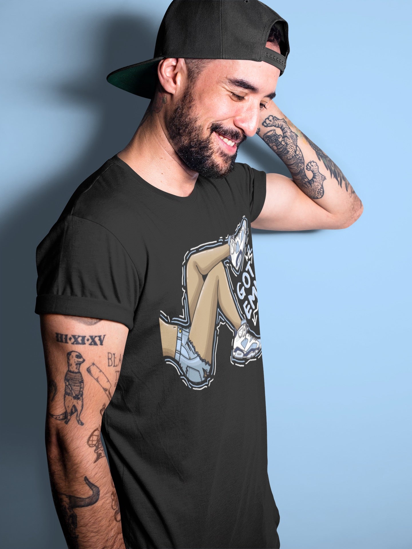 Jordan 6 UNC Shirt To Match Jordans Got Em Legs Sneaker Tees Jordan 6 UNC Drip Gear Zone Sneaker Matching Clothing Unisex Shirts