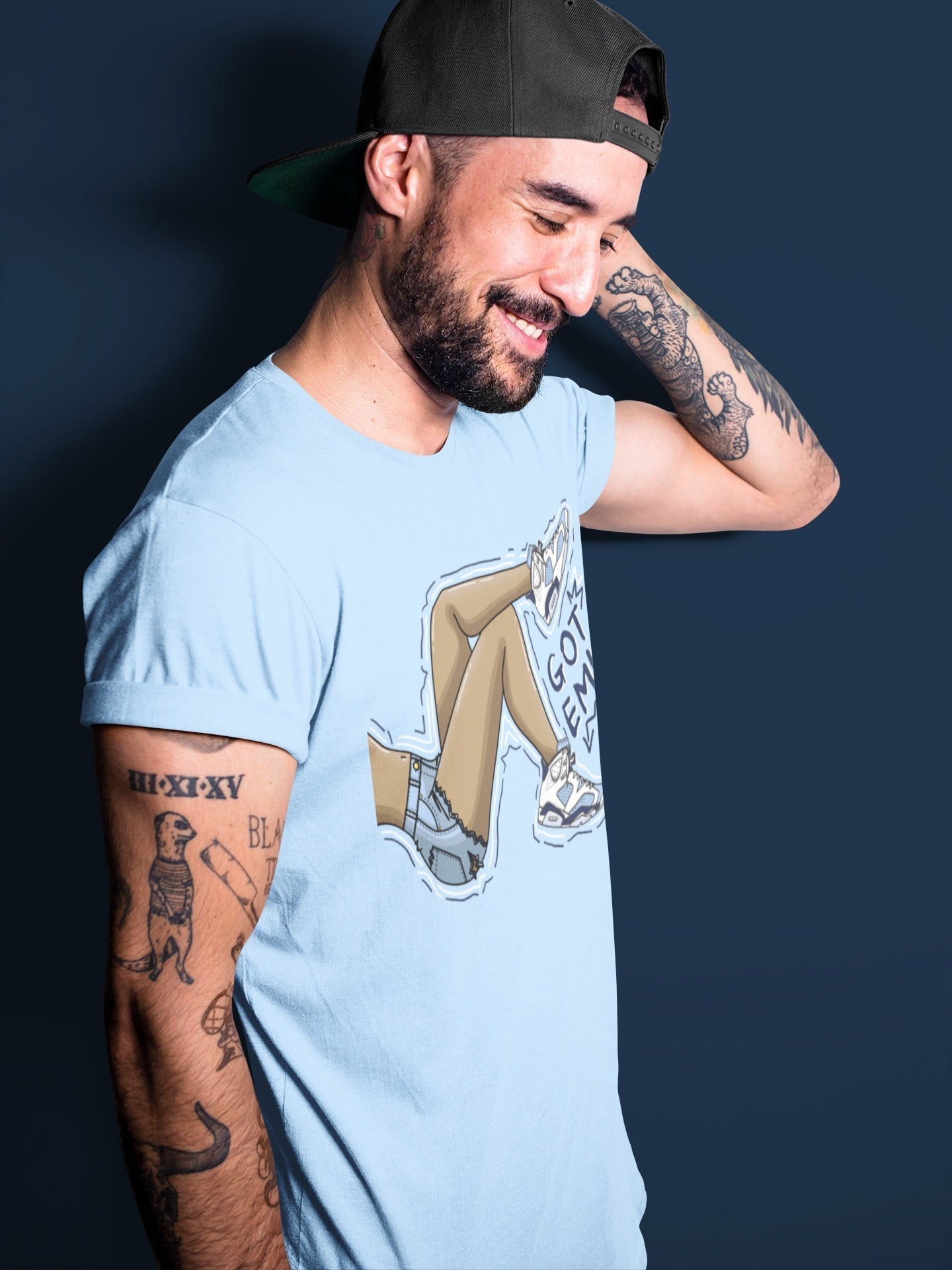 Jordan 6 UNC Shirt To Match Jordans Got Em Legs Sneaker Tees Jordan 6 UNC Drip Gear Zone Sneaker Matching Clothing Unisex Shirts