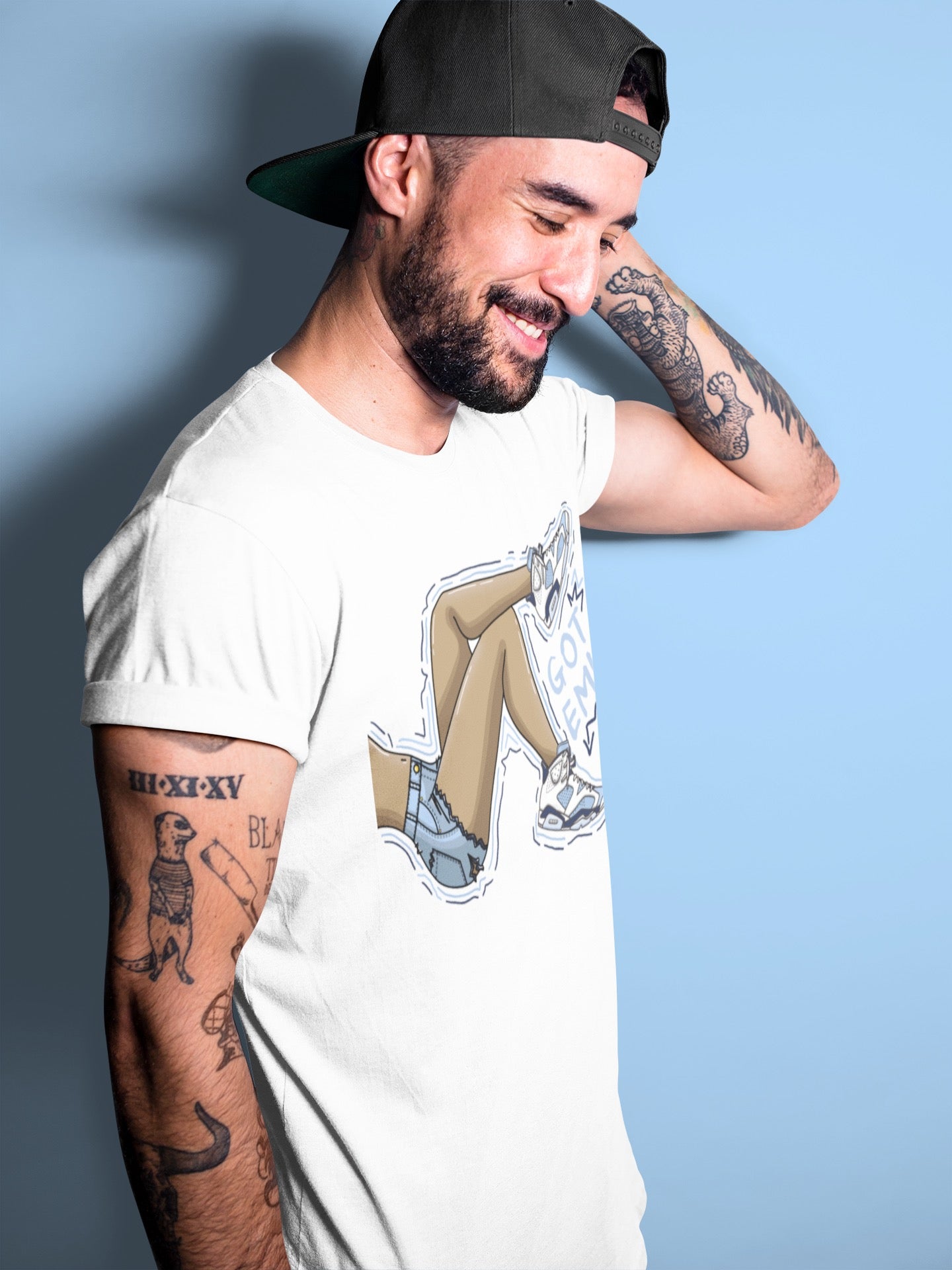 Jordan 6 UNC Shirt To Match Jordans Got Em Legs Sneaker Tees Jordan 6 UNC Drip Gear Zone Sneaker Matching Clothing Unisex Shirts