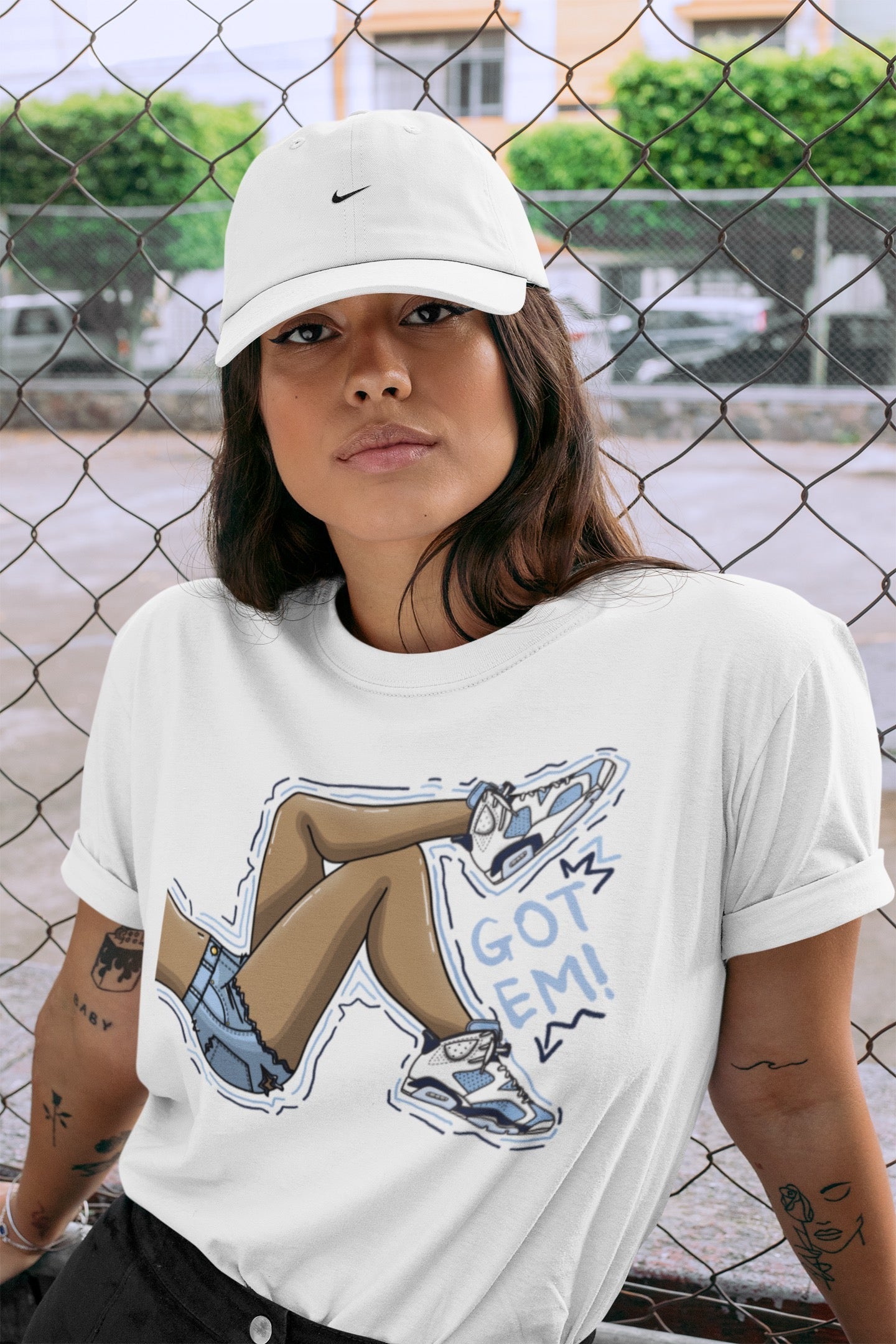 Jordan 6 UNC Shirt To Match Jordans Got Em Legs Sneaker Tees Jordan 6 UNC Drip Gear Zone Sneaker Matching Clothing Unisex Shirts