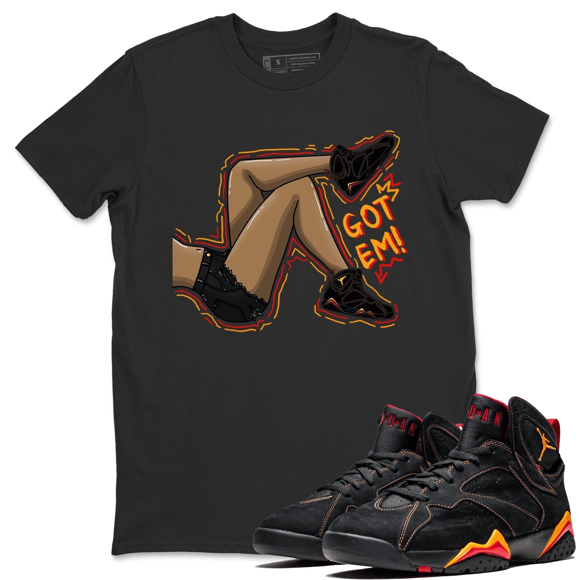 Jordan 7 Citrus Shirt To Match Jordans Got Em Legs Sneaker Tees Jordan 7 Citrus Drip Gear Zone Sneaker Matching Clothing Unisex Shirts