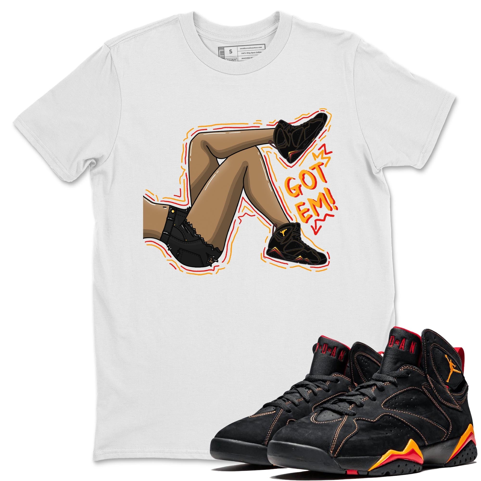Jordan 7 Citrus Shirt To Match Jordans Got Em Legs Sneaker Tees Jordan 7 Citrus Drip Gear Zone Sneaker Matching Clothing Unisex Shirts
