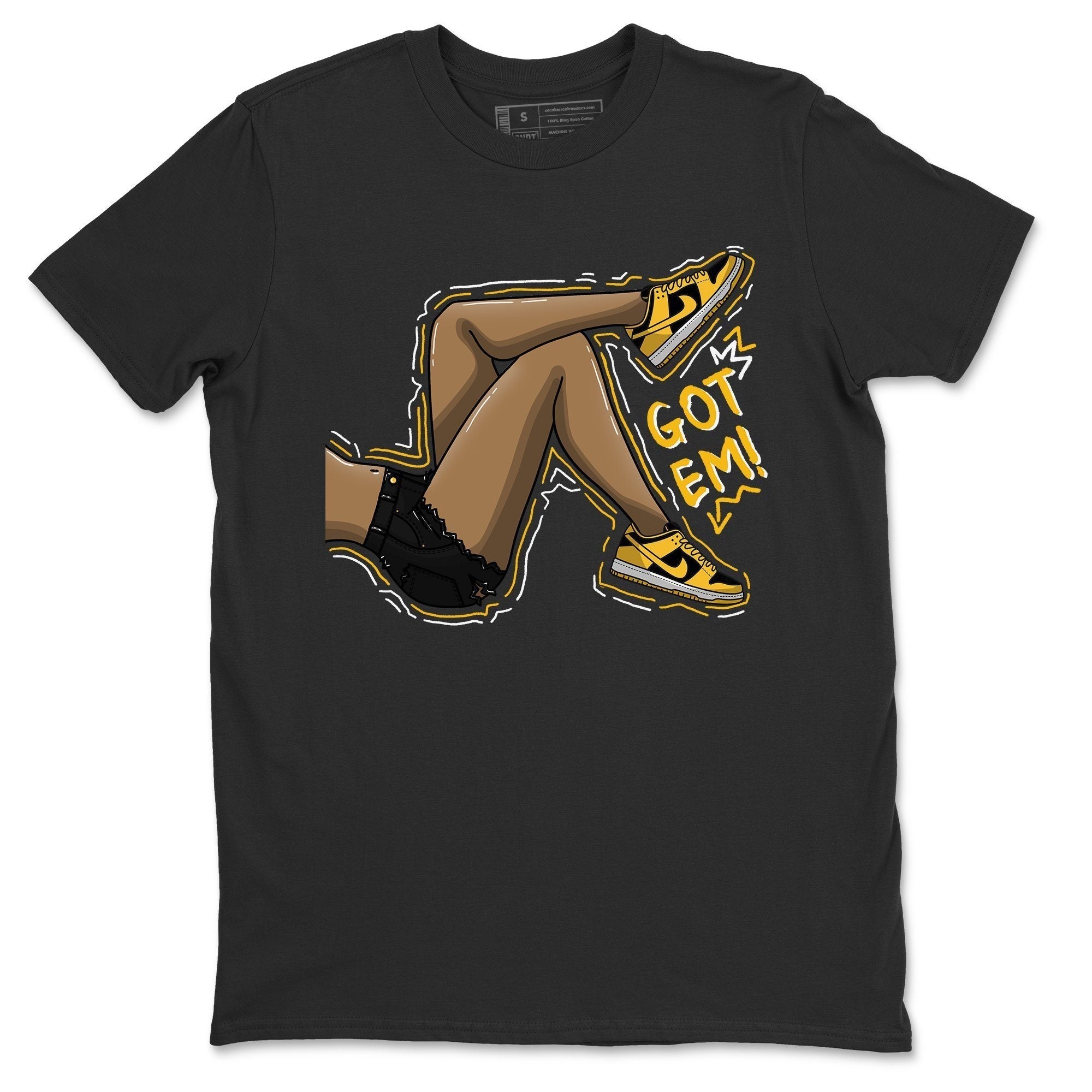 Dunk Championship Goldenrod Sneaker Match Tees Got Em Legs Sneaker Tees Dunk Championship Goldenrod Jordan to match sneaker T-Shirt Crew Neck Shirts